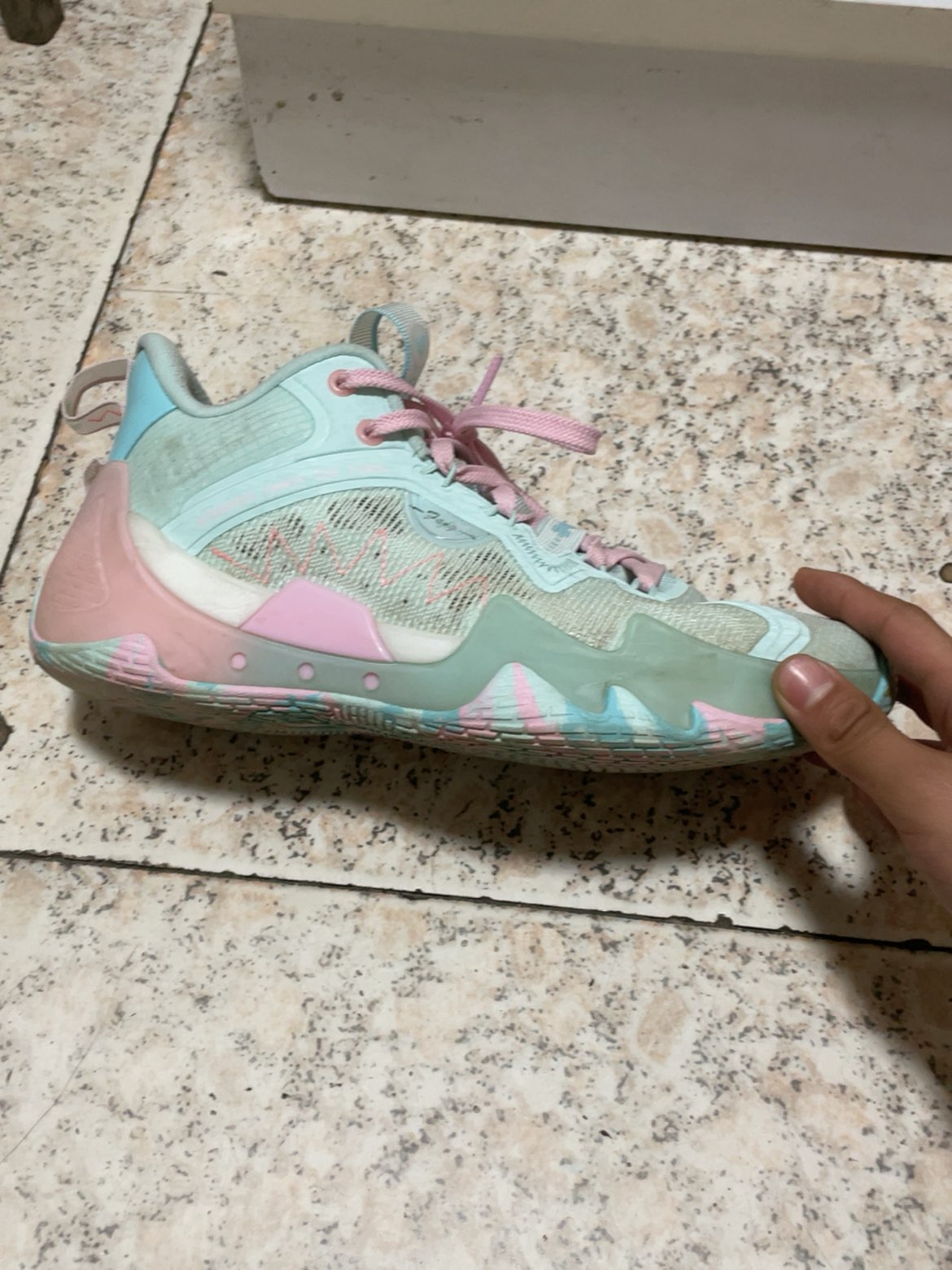 custom review-QIAODAN Poison Tooth Pro SE Basketball Shoes Men's Low top Pink