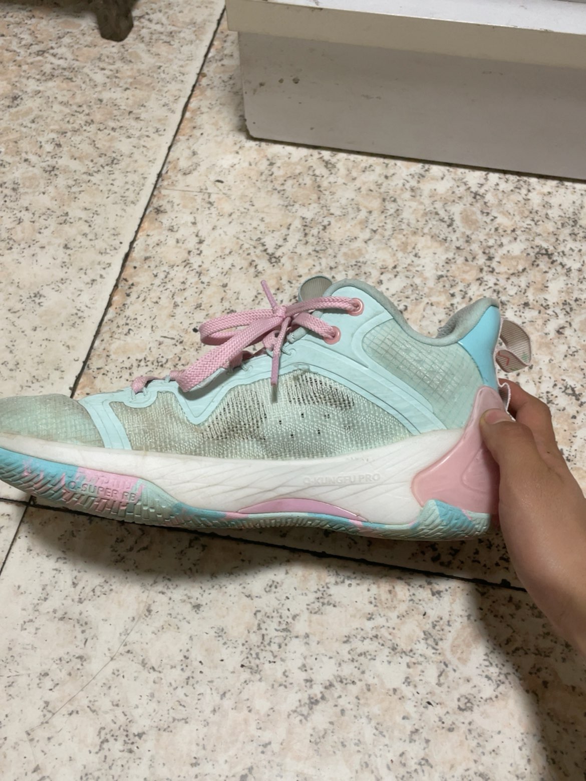 custom review-QIAODAN Poison Tooth Pro SE Basketball Shoes Men's Low top Pink