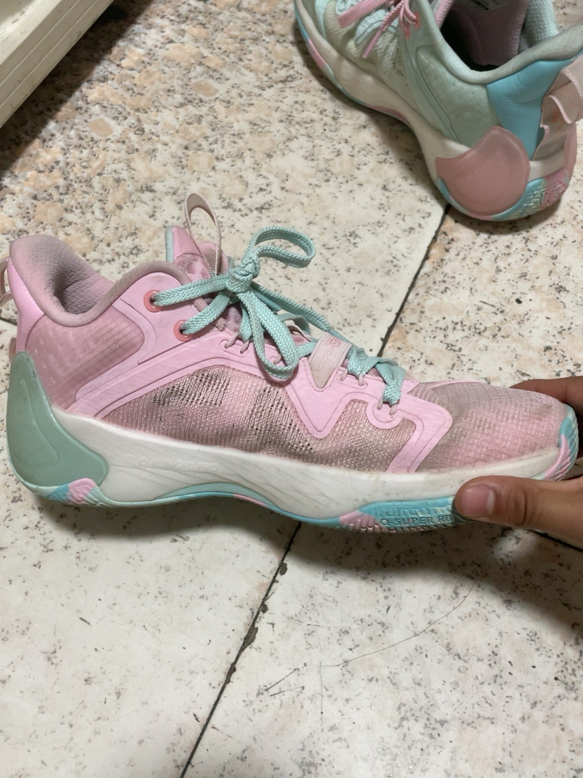 custom review-QIAODAN Poison Tooth Pro SE Basketball Shoes Men's Low top Pink