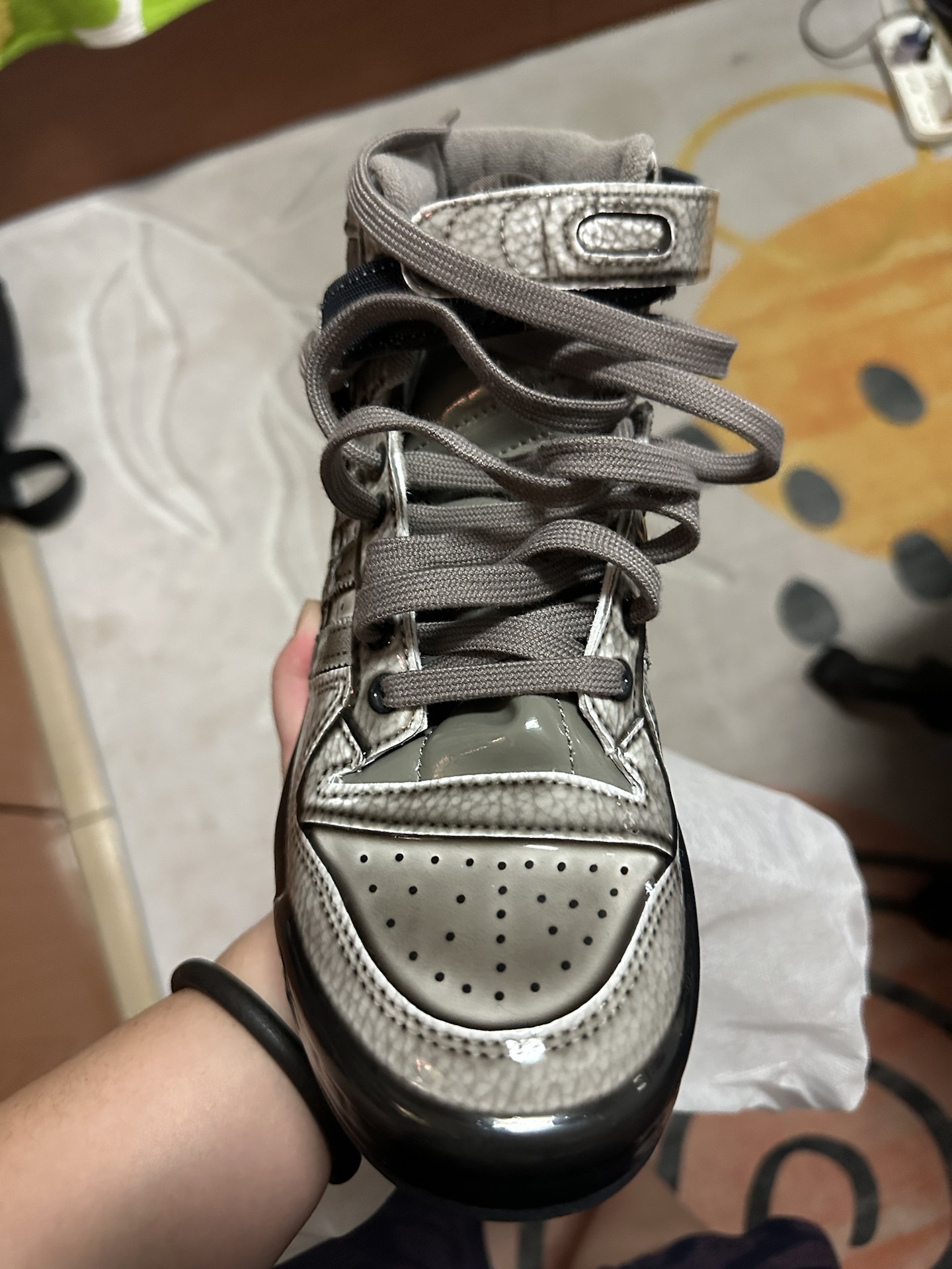 custom review-JEREMY SCOTT x Adidas Originals FORUM Высокие Кроссовки для скейтбординга Унисекс Темно-коричневый