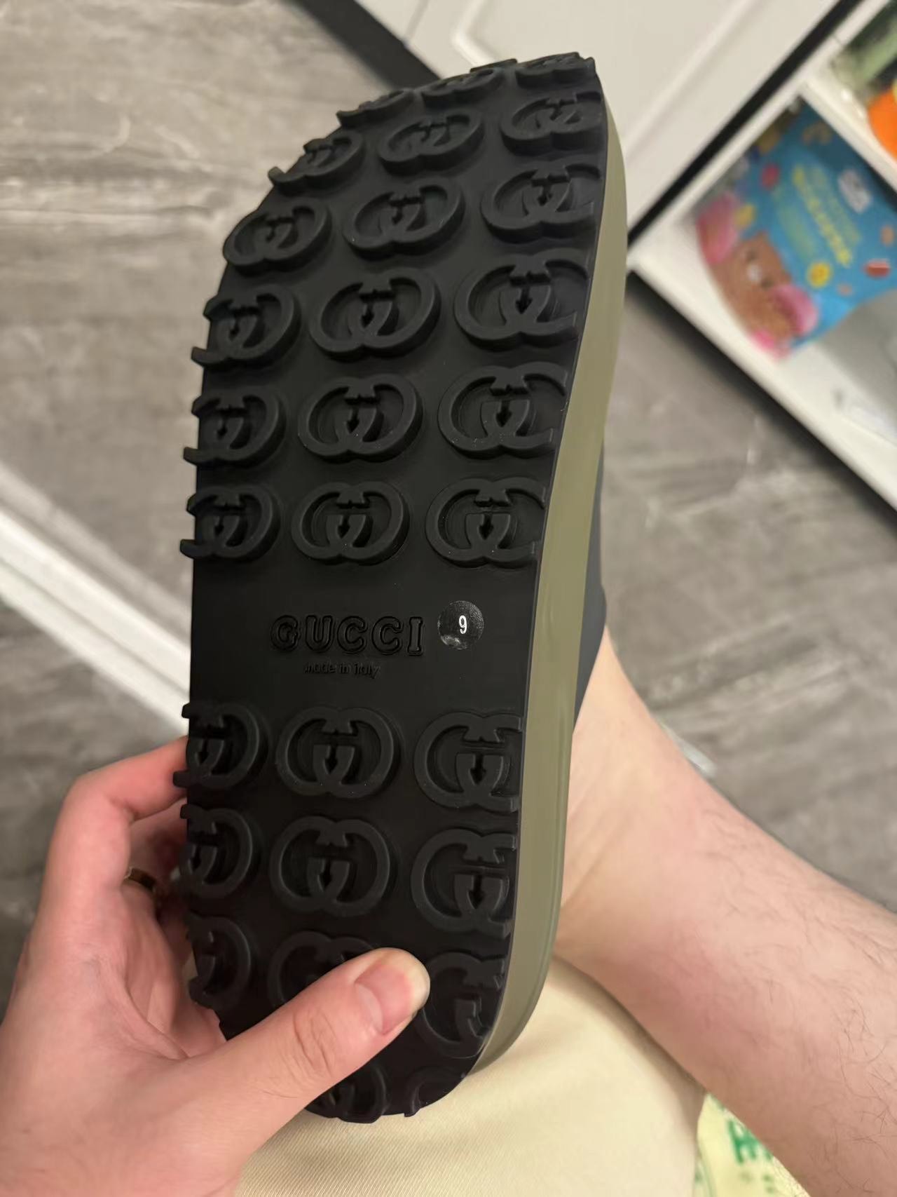 custom review-GUCCI Слипоны Мужские Серые