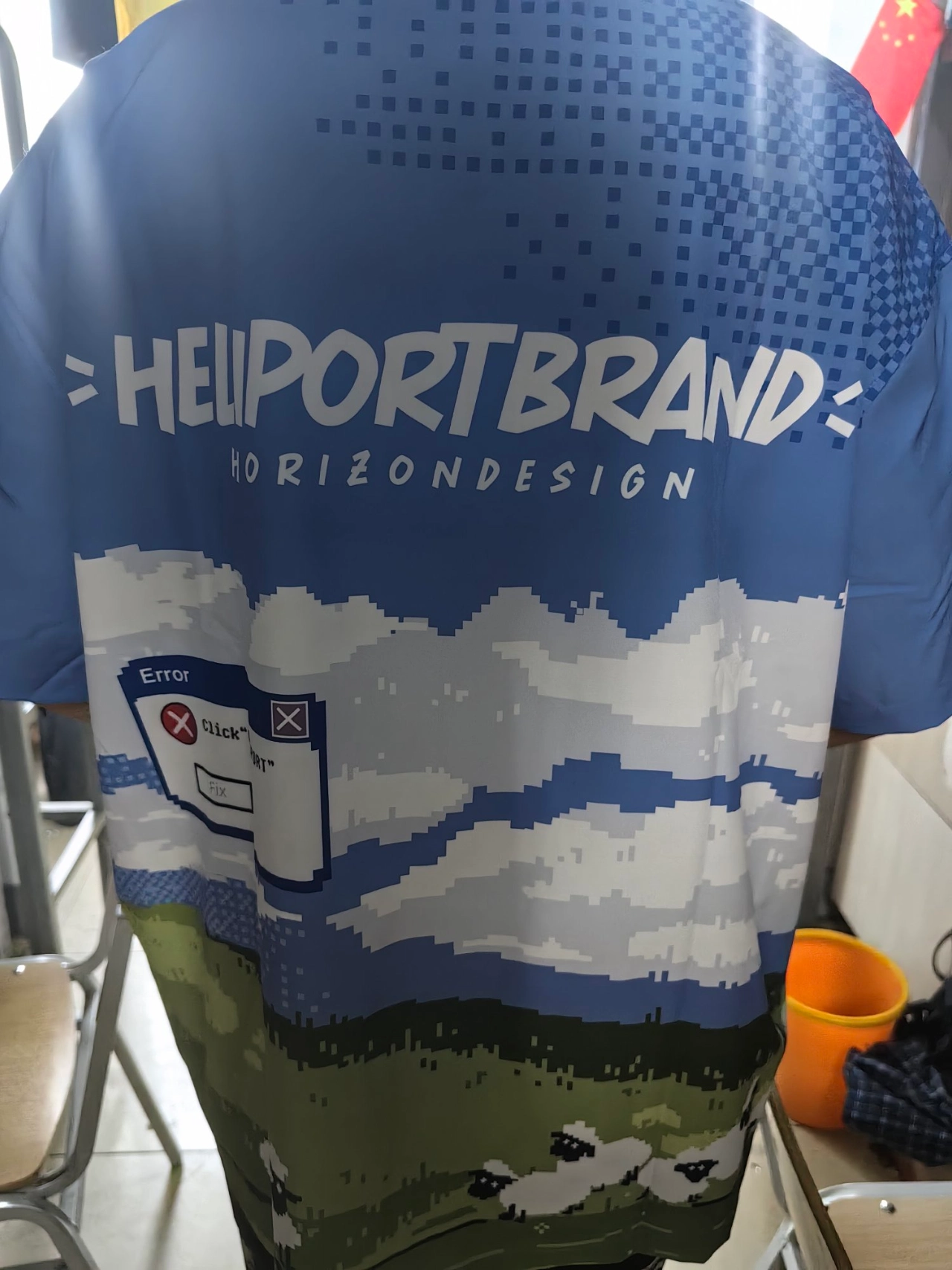 custom review-HELIPORT Рубашка Унисекс С принтом по всей поверхности Цвет