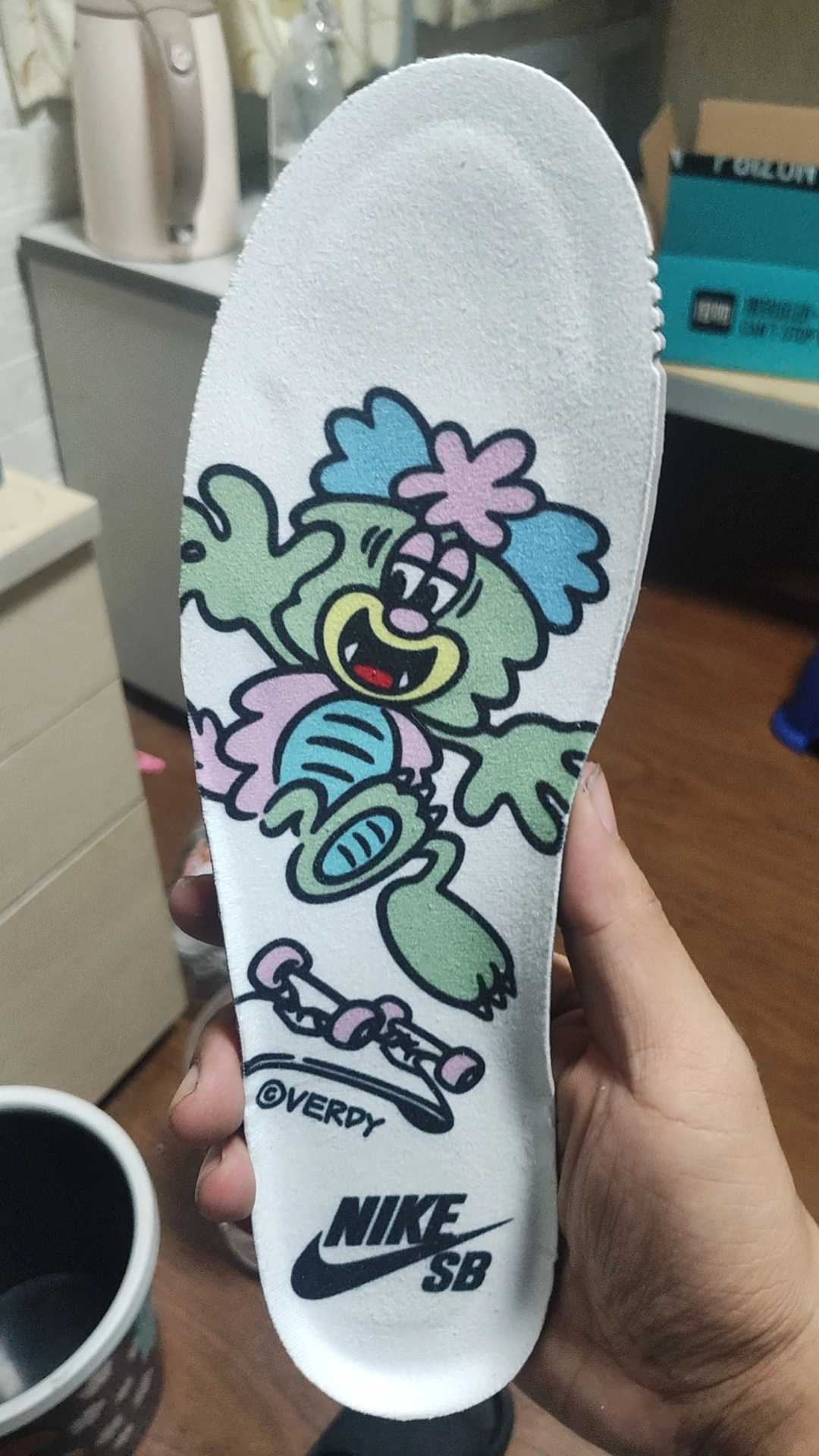 custom review-Verdy co-brand x Nike Dunk SB Low Топ Скейтборд Кроссовки Мужские Синий Зеленый Розовый