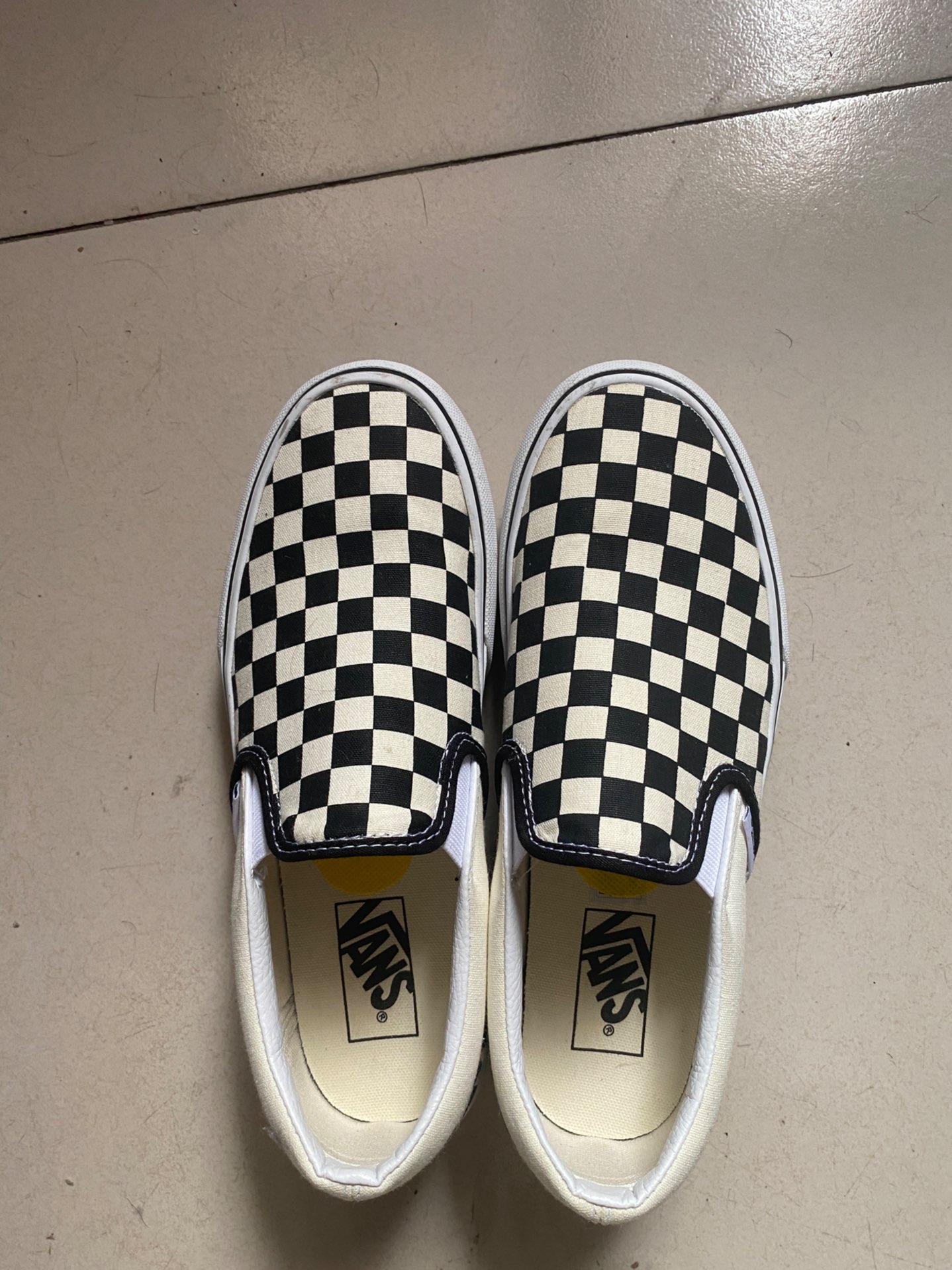 custom review-Vans Slip On Амортизация Износостойкие Низкие Кроссовки для скейтбординга Унисекс Черный Белый
