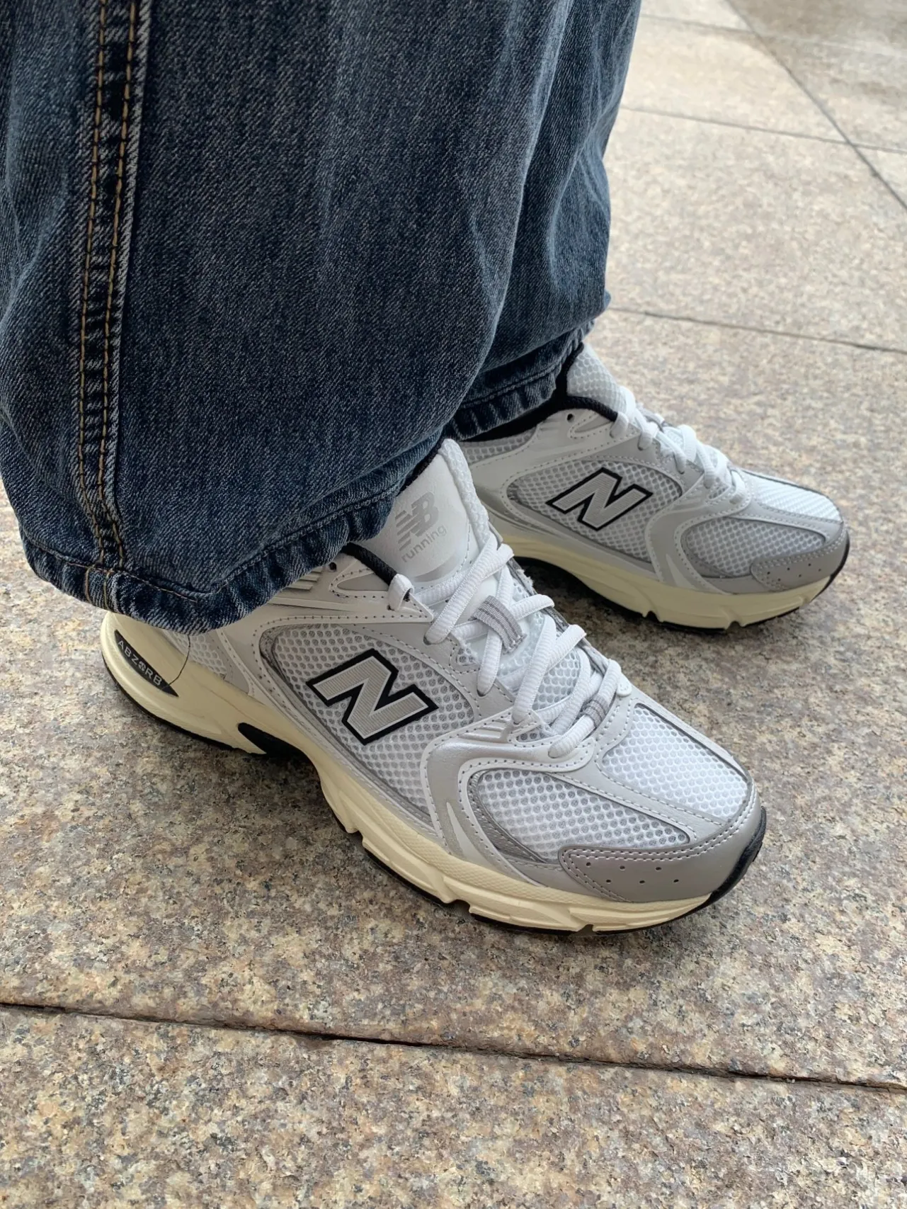 New Balance 530 Silver Cream Standard (D) US M 6 - POIZON