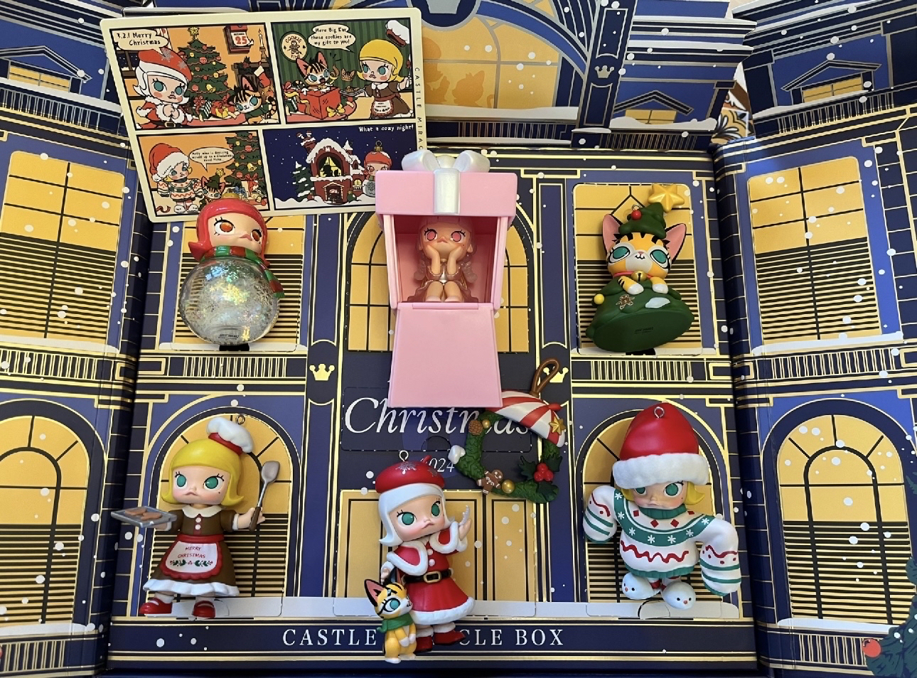 custom review-POP MART Молли Castle Christmas Adventure Коллекция Милые Модные Фигурки