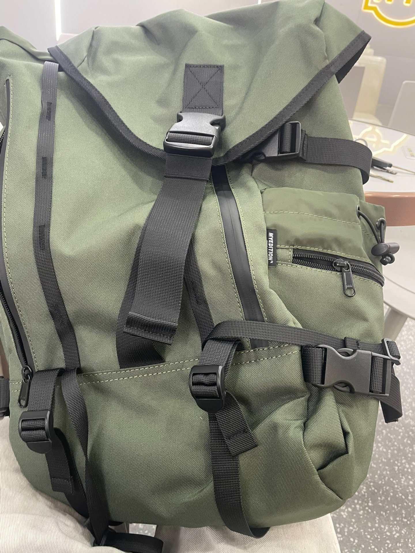 custom review-MYEDITION 18 27L Outdoor Backpack Oxford Army Green Unisex