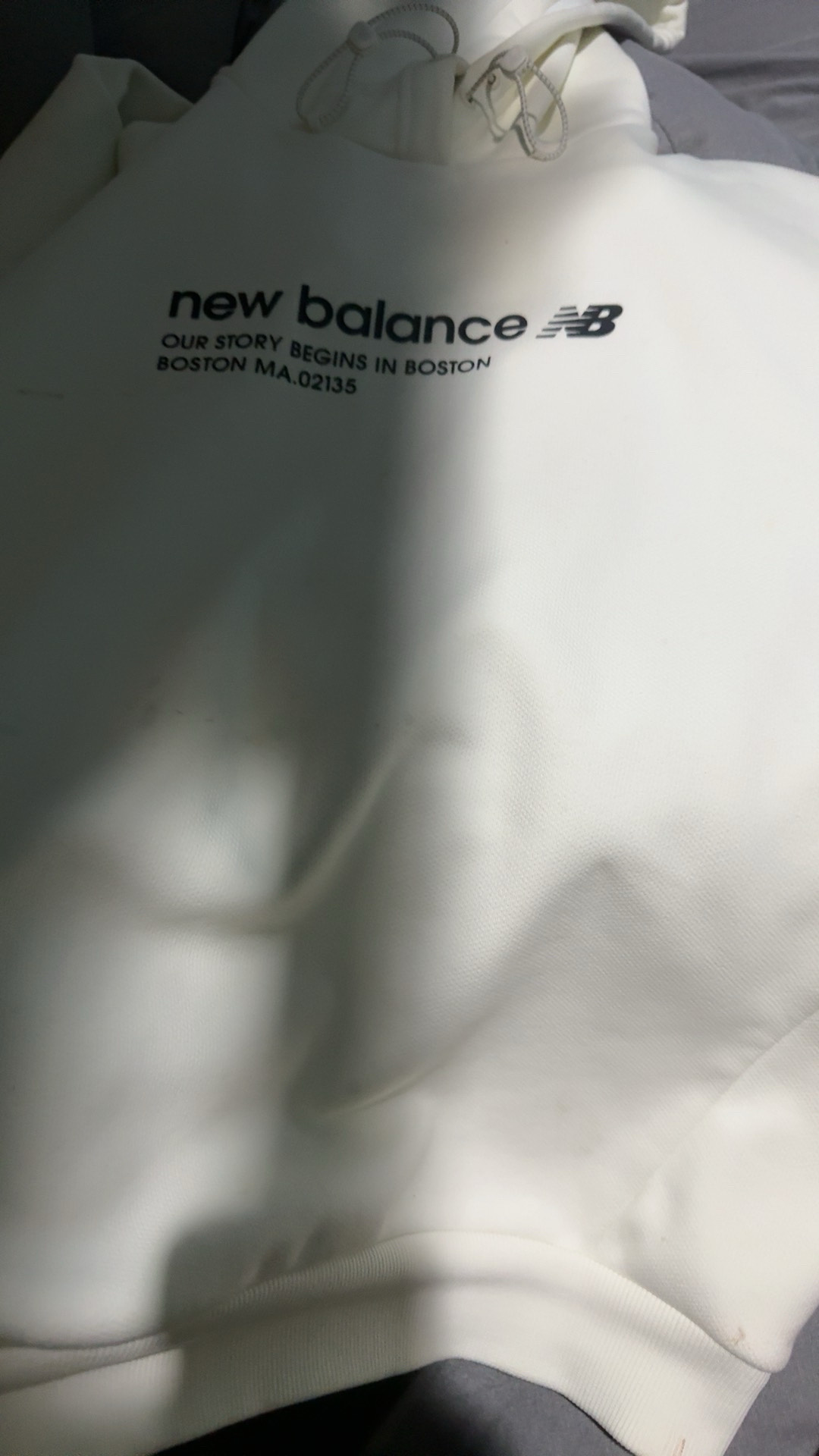 custom review-New Balance совместный бренд Белый Мужской Свитшот