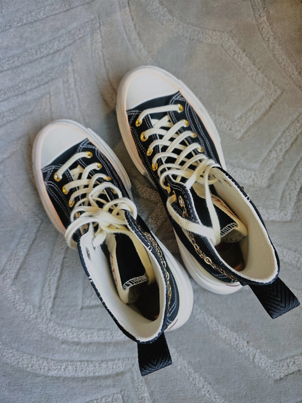 custom review-Конверс Run Star Legacy CX Износостойкий и Легкий Высокий Топ Кеды Унисекс Черный Бежевый Розовый