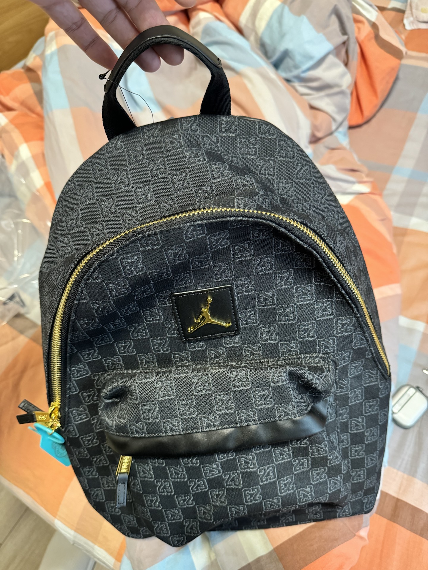 custom review-Jordan Polyester Backpack Standard Unisex Black Джордан Полиэстер Рюкзак Стандартный Унисекс Черный