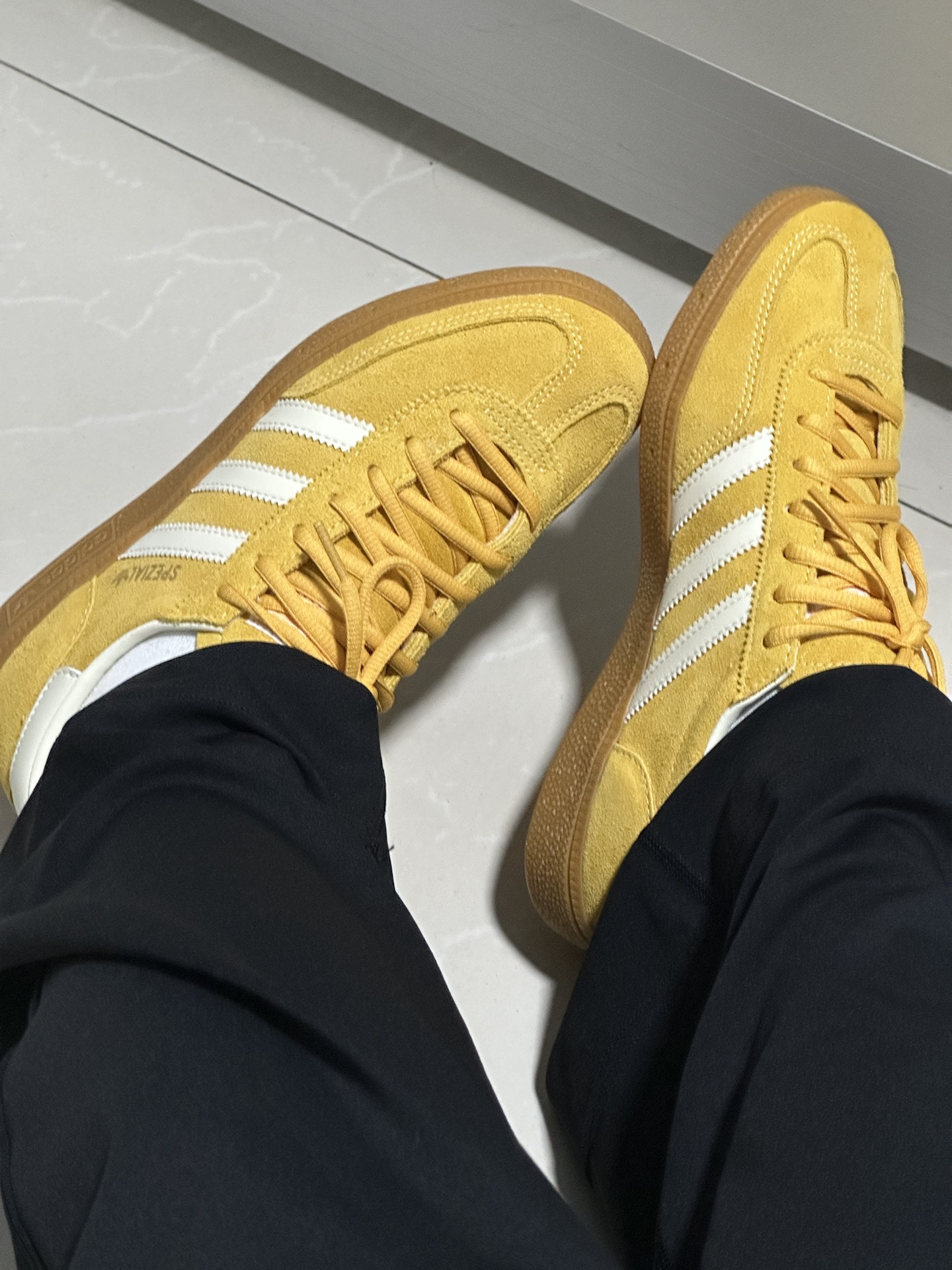 custom review-Adidas Originals HANDBALL SPEZIAL Низкие Кроссовки для скейтбординга Унисекс Желтые