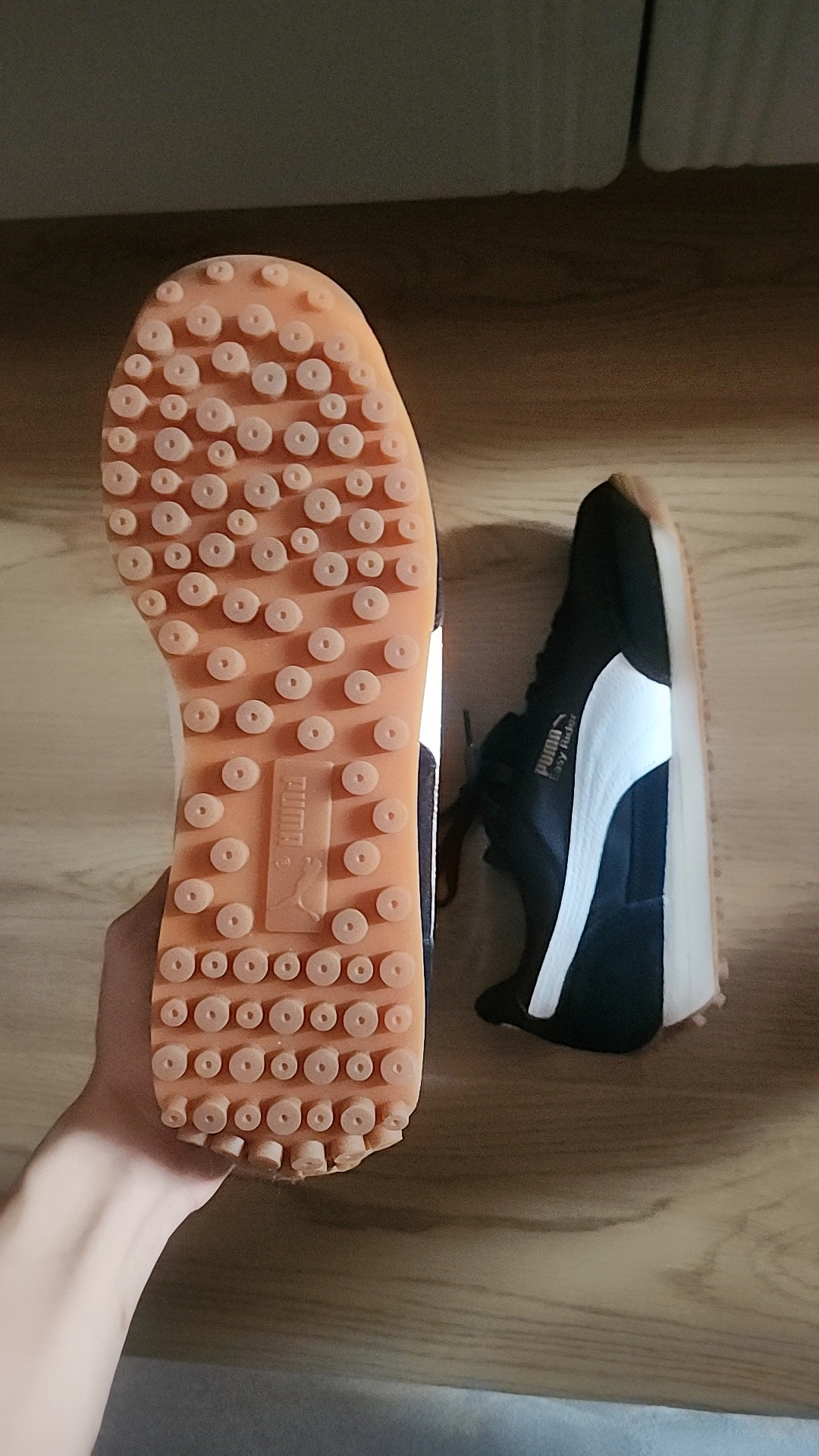 custom review-PUMA Easy Rider Vintage Амортизация Износостойкий Низкий Топ Casual Унисекс Черный Белый