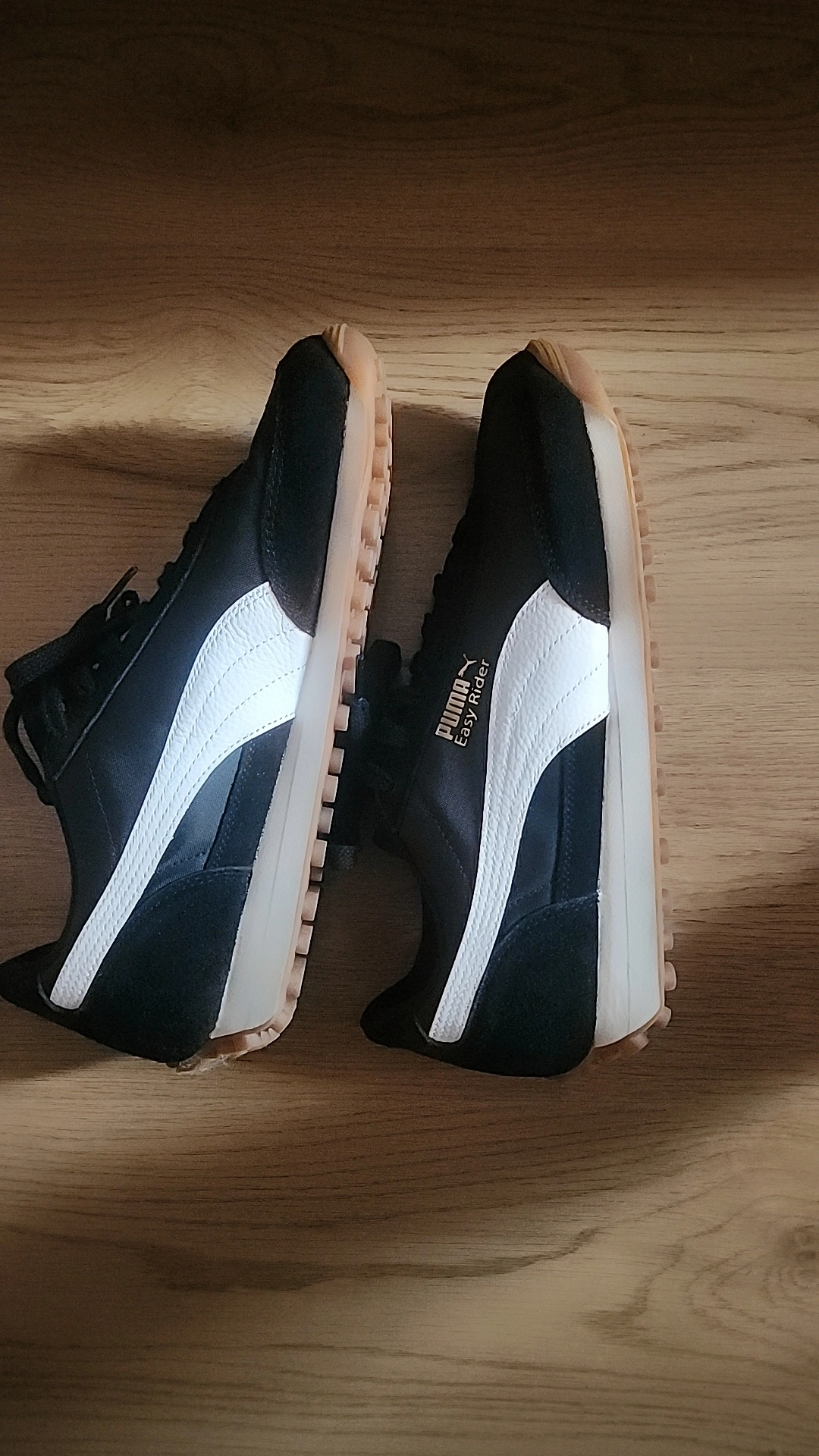 custom review-PUMA Easy Rider Vintage Амортизация Износостойкий Низкий Топ Casual Унисекс Черный Белый