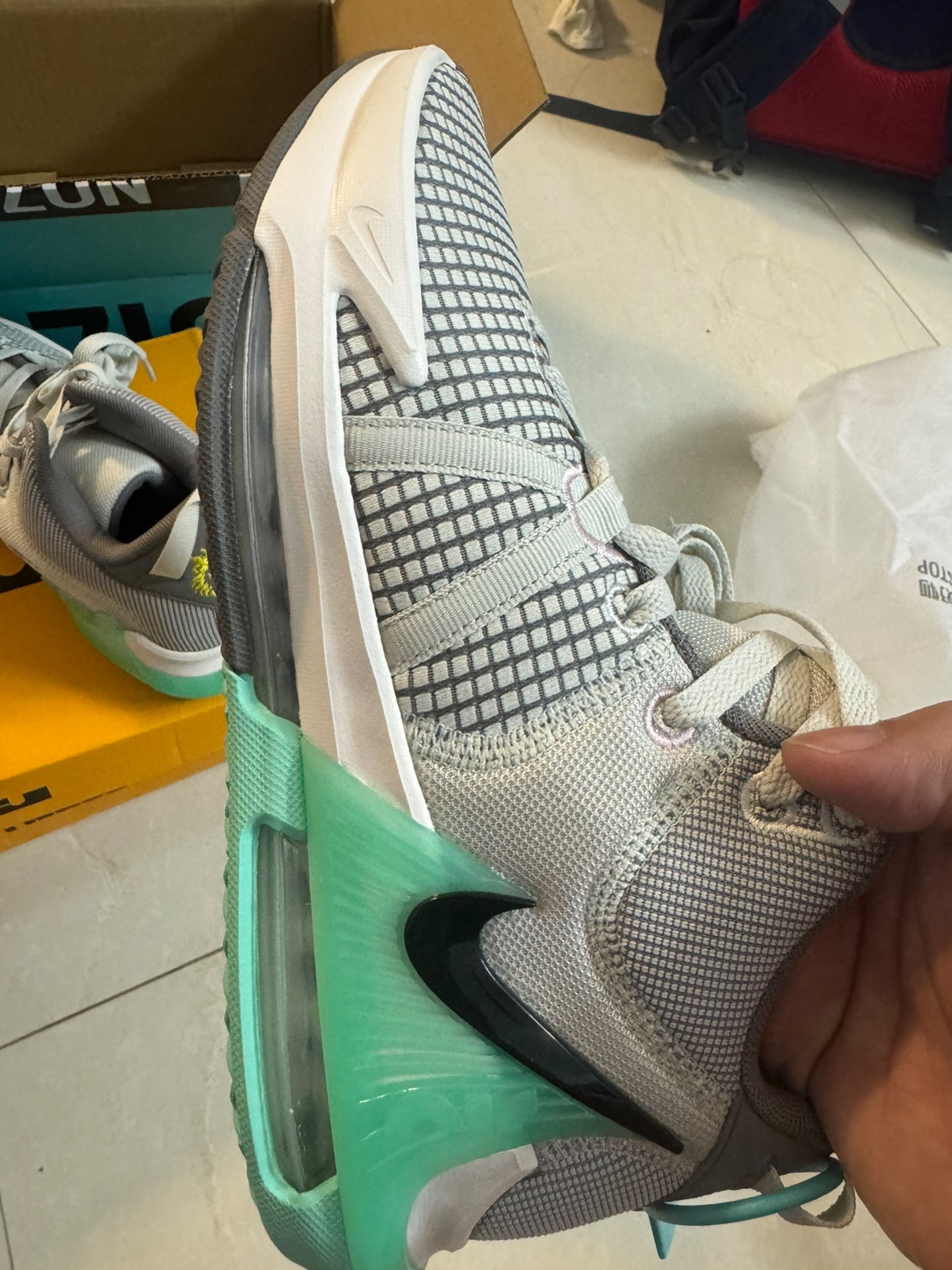 custom review-Nike Lebron 7 Low Топ Баскетбольные кроссовки Унисекс Серый Зеленый