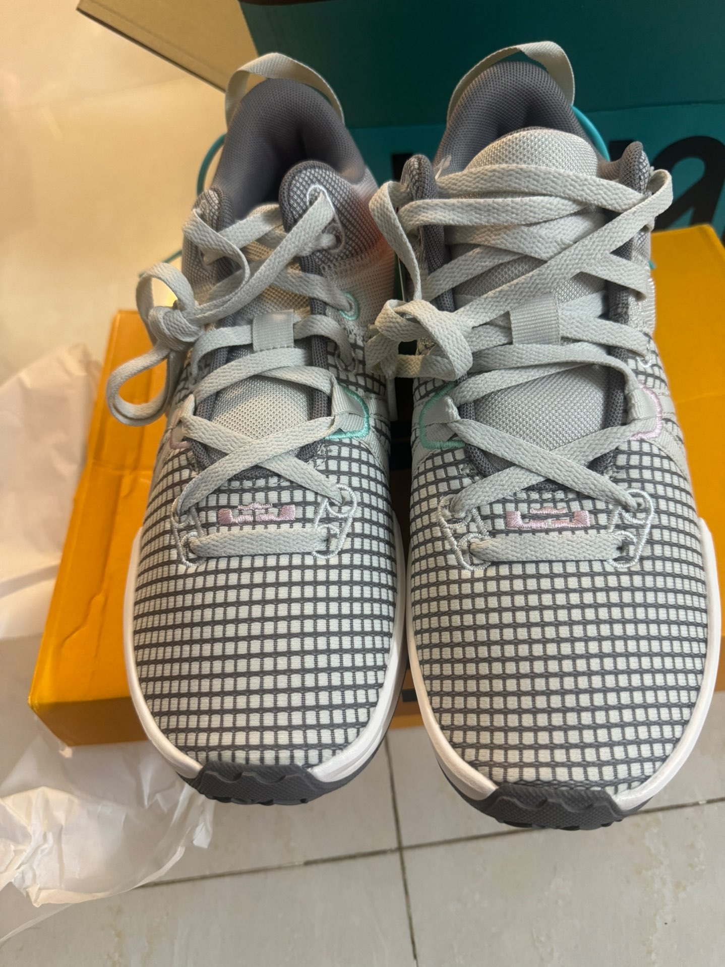 custom review-Nike Lebron 7 Low Топ Баскетбольные кроссовки Унисекс Серый Зеленый