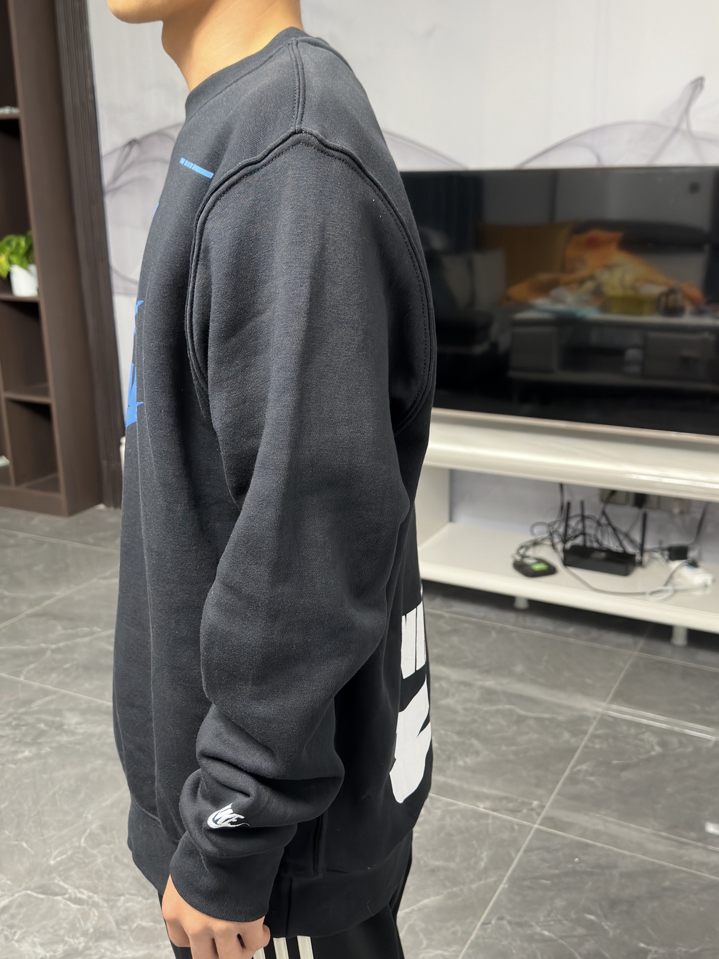 custom review-Nike Sportswear Essentials Черный Мужской Свитшот