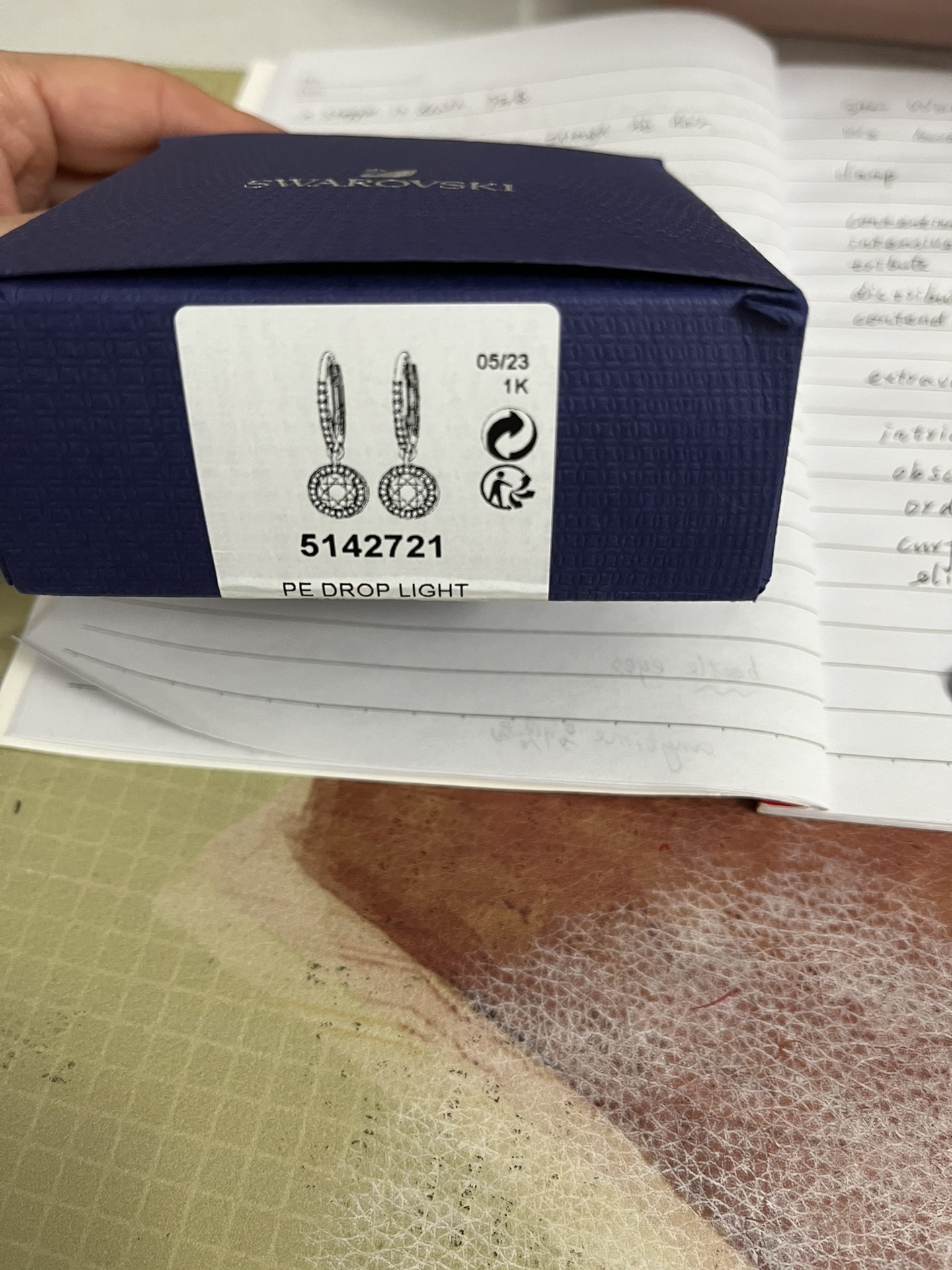 custom review-Серьги Element Swarovski Женские Белые Золотые