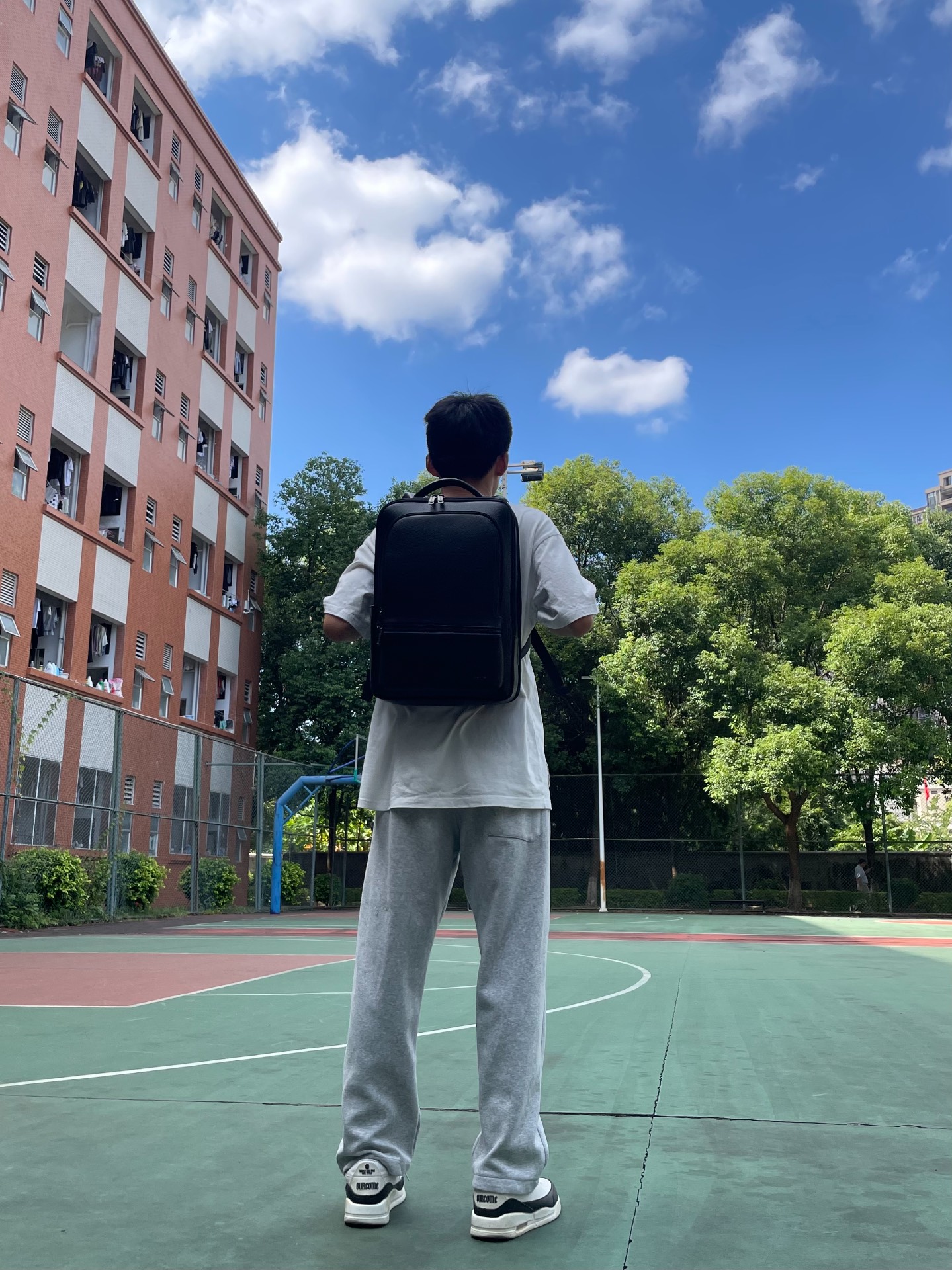 custom review-BOPAI Сумка для ноутбука из крупнозернистой текстуры коровьей кожи рюкзак большой мужской черный