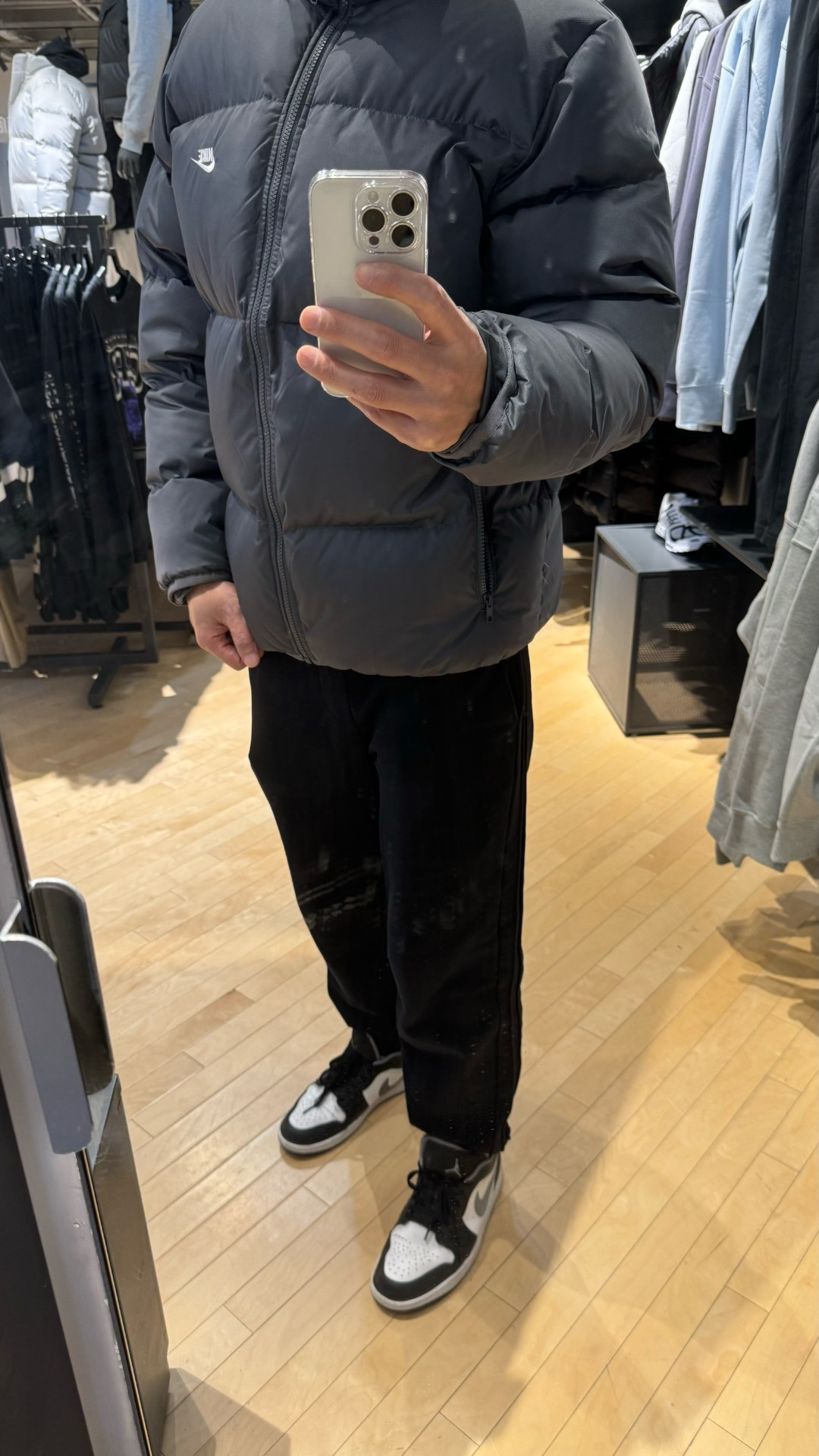 custom review-nike ClubTherma Thermal Down Jacket Men Iron Gray White nike ClubTherma Терапия Пуховик Мужской Железо Серый Белый