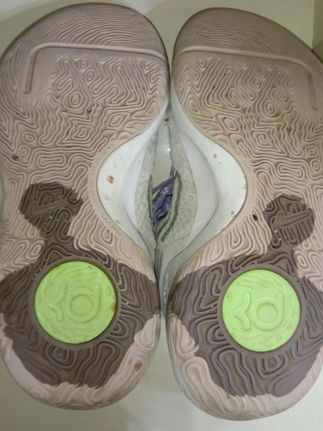 custom review-nike KD Trey 5 IX MID Топ Винтажные баскетбольные кроссовки Унисекс Белый фиолетовый Азиатская версия