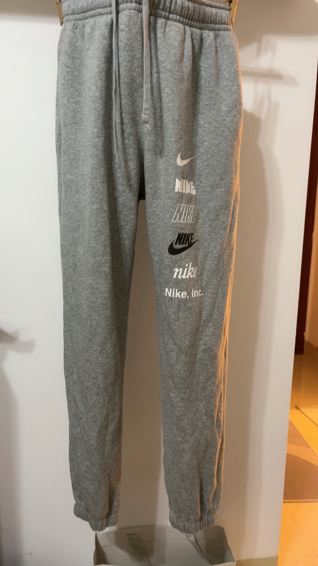 custom review-Найк Вязаные Тренировочные Штаны Мужские Светло-Серые