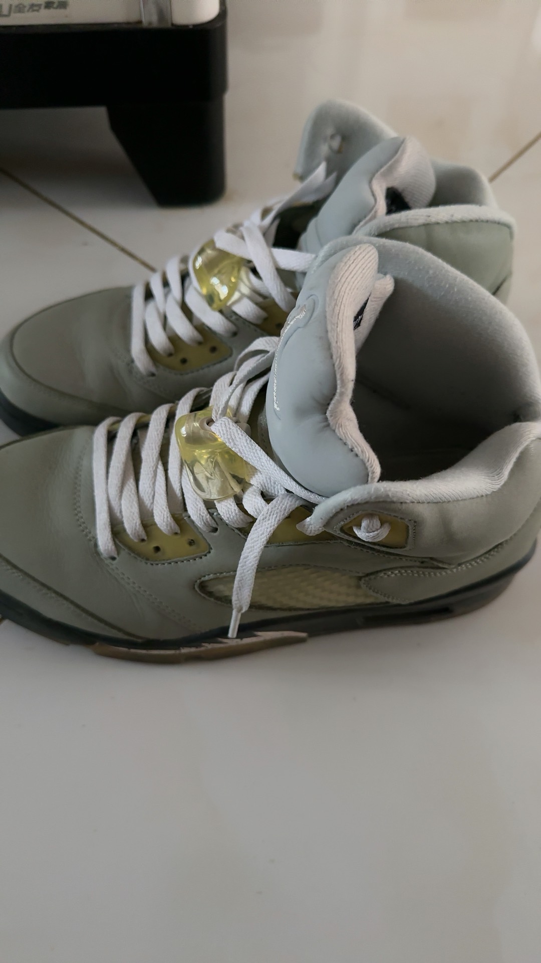 custom review-Jordan Air Jordan 5 Retro 'Jade' MID Топ Винтажные баскетбольные кроссовки Мужской Зеленый Матча