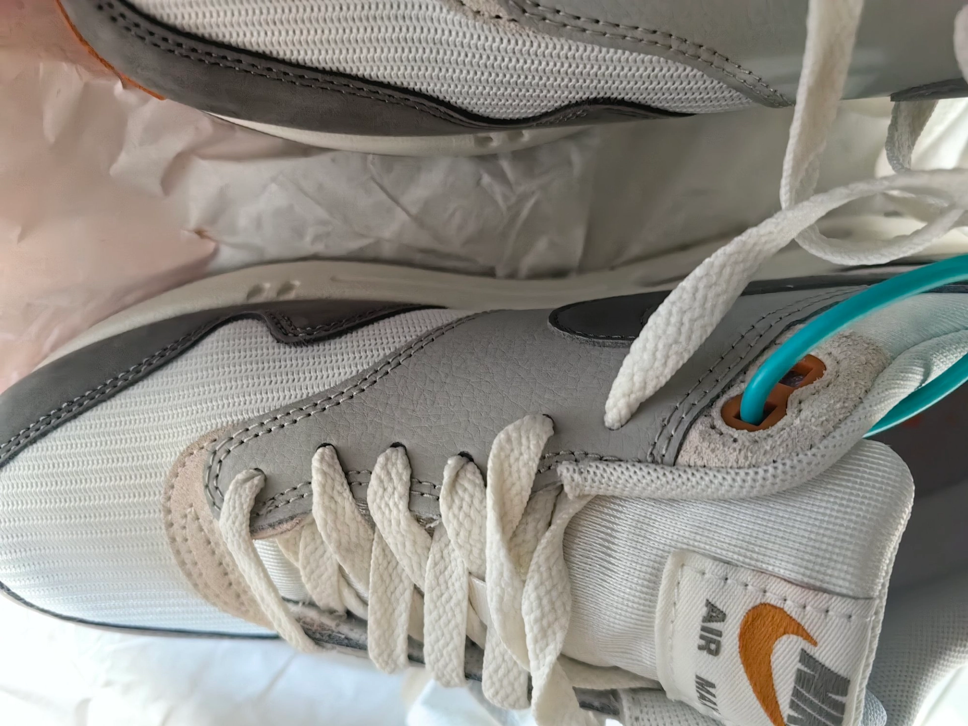 custom review-Nike Air Max 1 Устойчивый к истиранию Низкий Топ Casual Мужской Серый