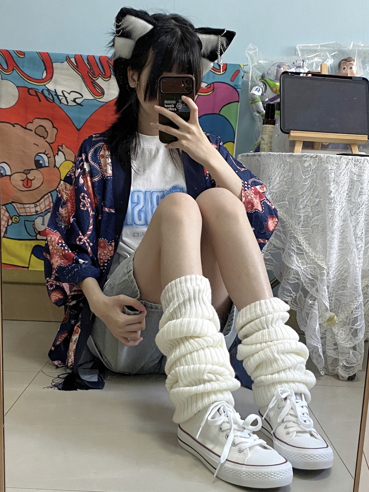 白色帆布鞋好有校园感