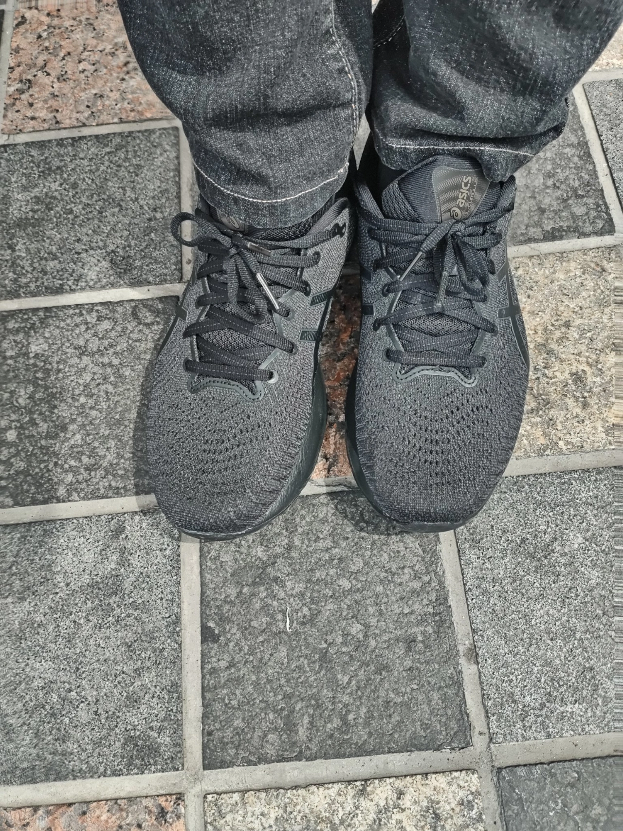 custom review-Asics Gel CUMULUS 24 Удобная ткань синтетическая кожа низкий топ обувь для бега на длинные дистанции мужская черная