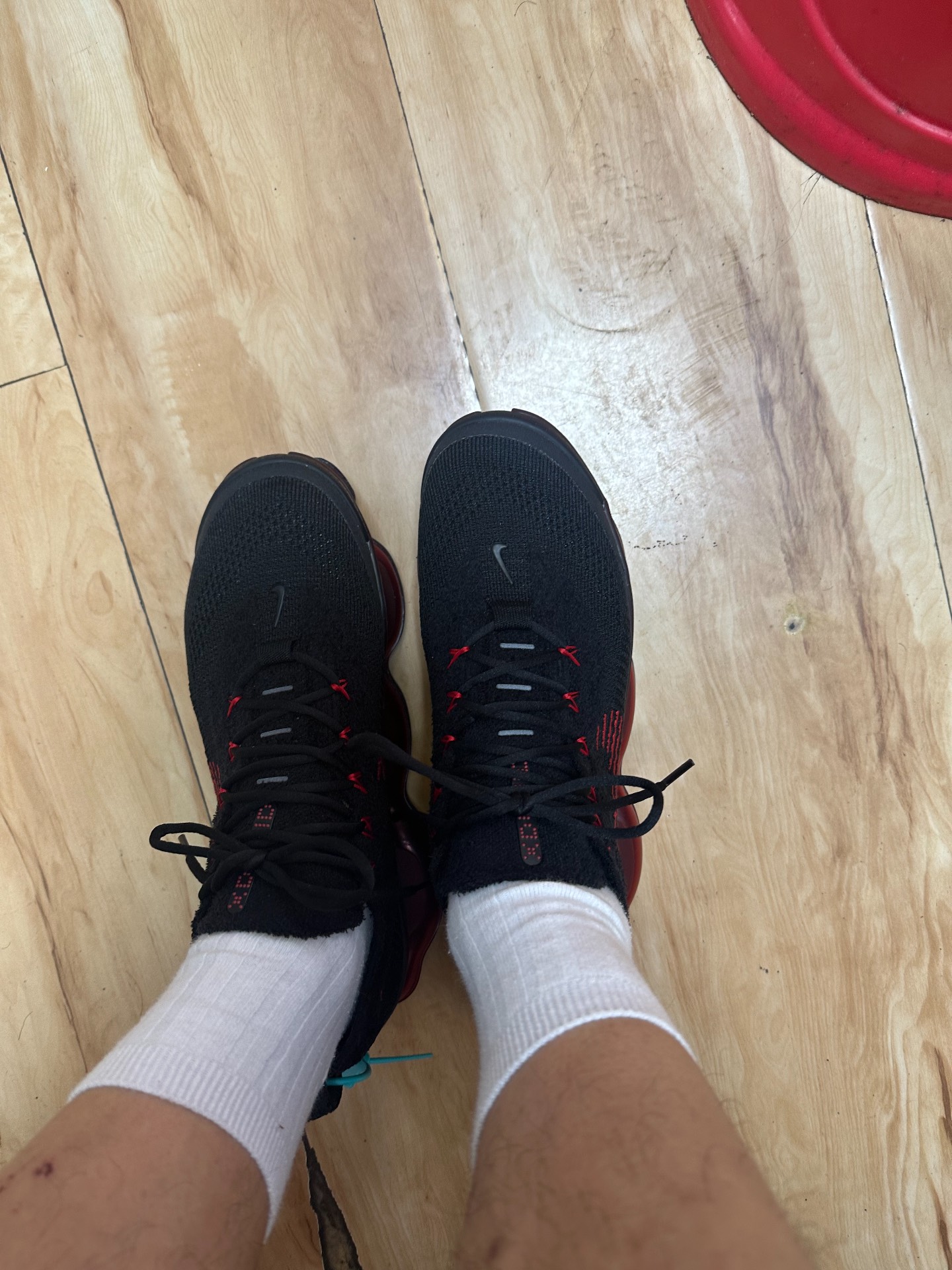 custom review-Nike Air Max Scorpion Амортизация и Дышащий Низкий Топ Повседневные Беговые Кроссовки Мужские Черные и Красные