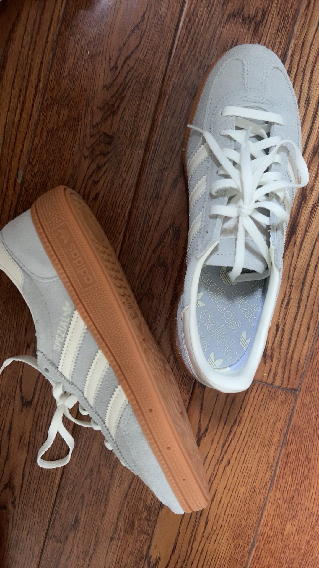 custom review-Adidas Originals HANDBALL SPEZIAL Устойчивые к истиранию низкие скейтборд-кроссовки Женские Серые