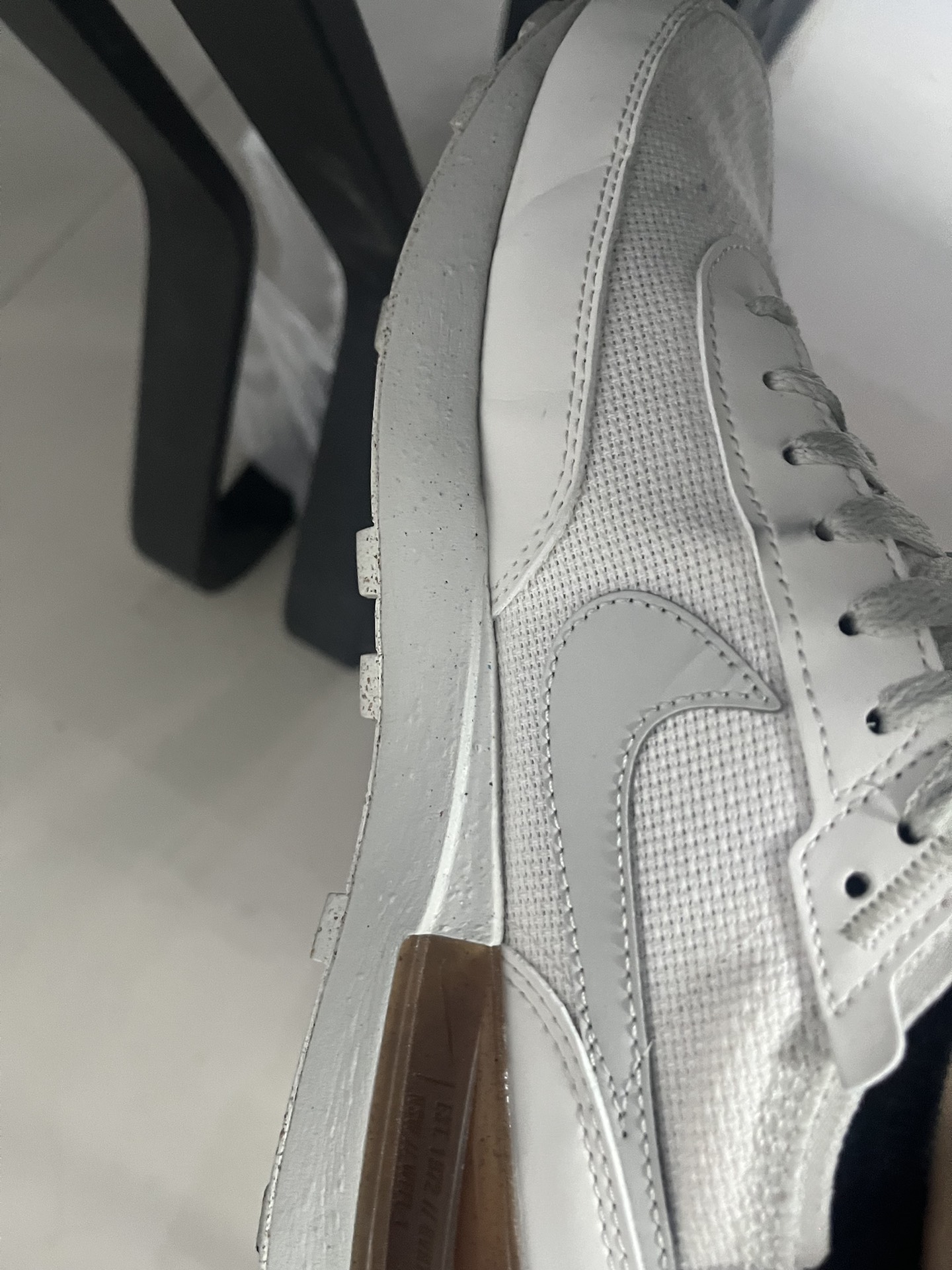 custom review-Nike Waffle One SE Low Топ Casual Мужской Серый Белый