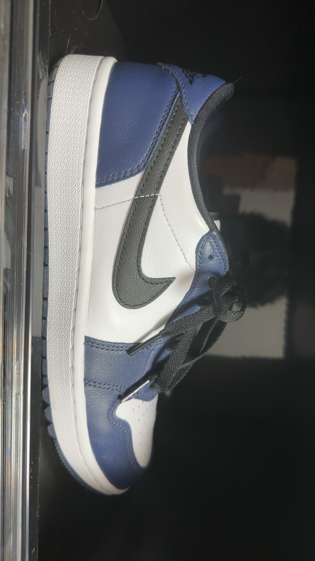 custom review-Jordan Air Jordan 1 GOLF Низкая Амортизация Низкий Топ Повседневная Обувь Унисекс Полночный Синий