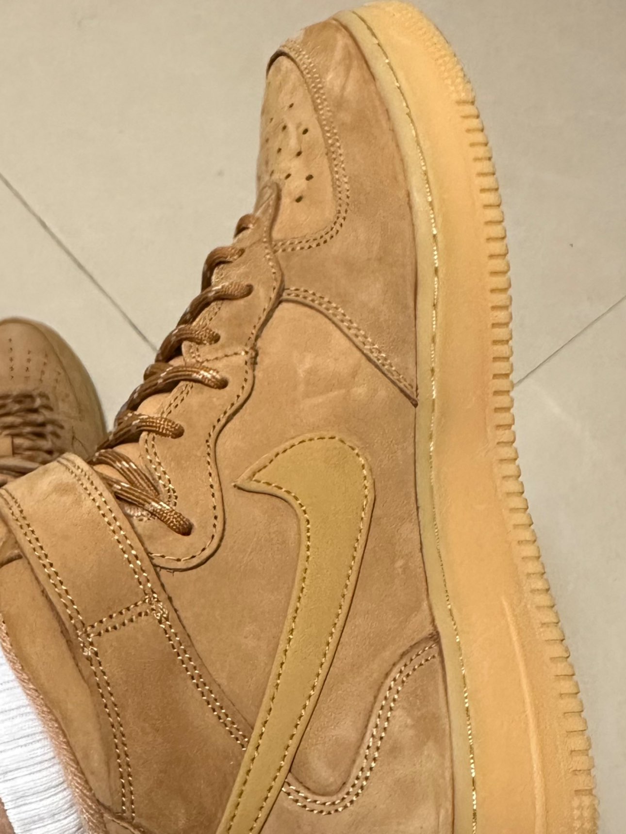 custom review-Nike Air Force 1 Mid '07 'Flax'