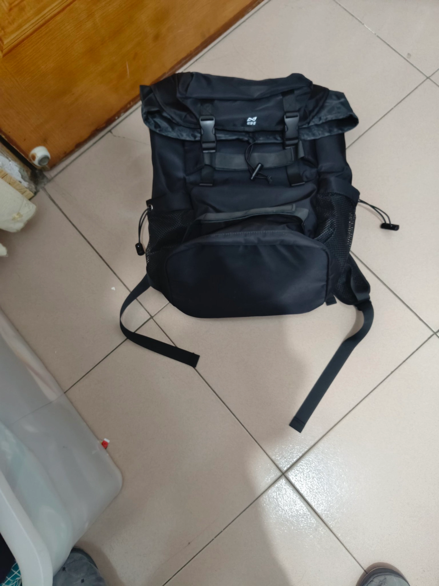 custom review-QING QI ZHE Ткань Путешественная Сумка Сумка для Ноутбука Рюкзак Стандартный Мужской Черный