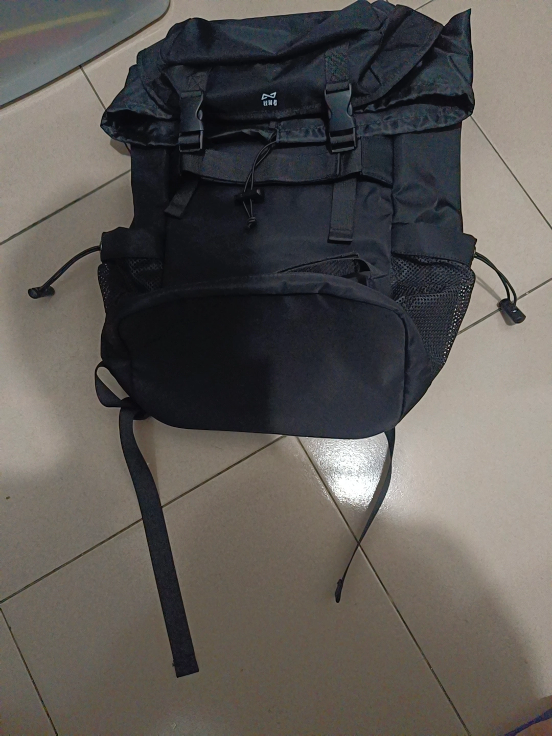 custom review-QING QI ZHE Ткань Путешественная Сумка Сумка для Ноутбука Рюкзак Стандартный Мужской Черный