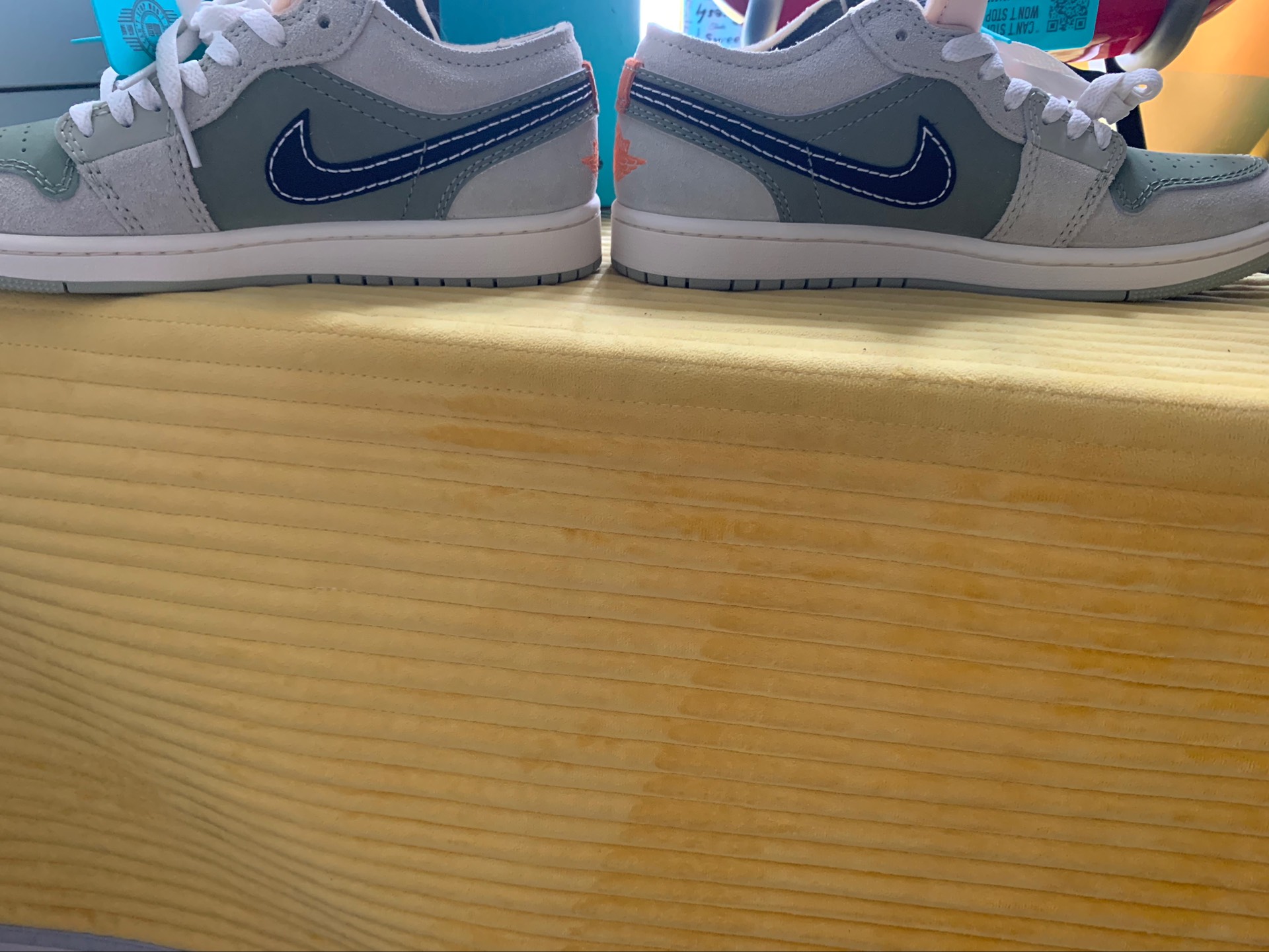 custom review-Jordan Air Jordan 1 Low SE Low Топ Винтажные баскетбольные кроссовки Мужской Зеленый