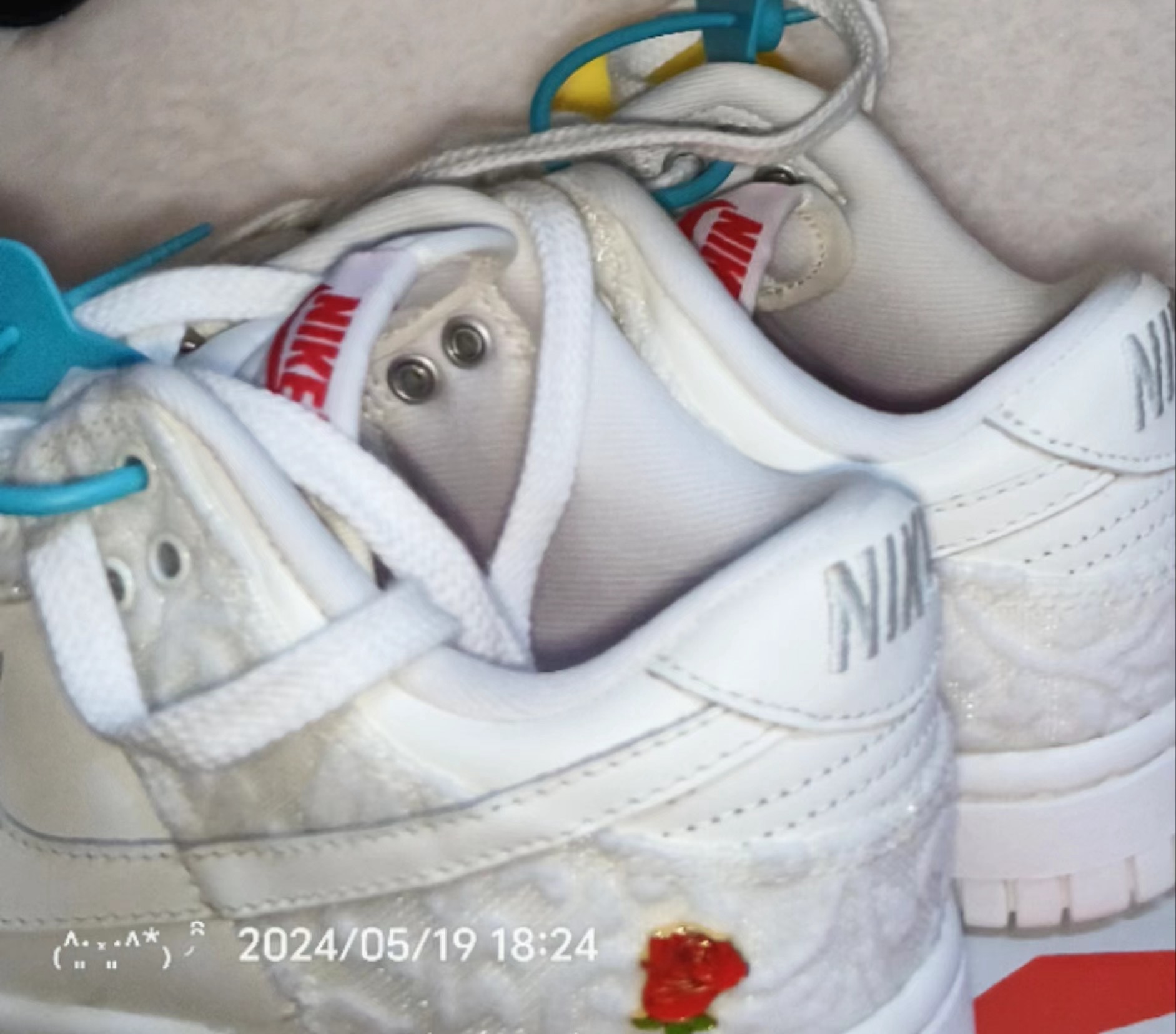 custom review-Nike Dunk Give HER Flowers Slip-Resistant Low Top Скейтборд Кроссовки Женские Белые