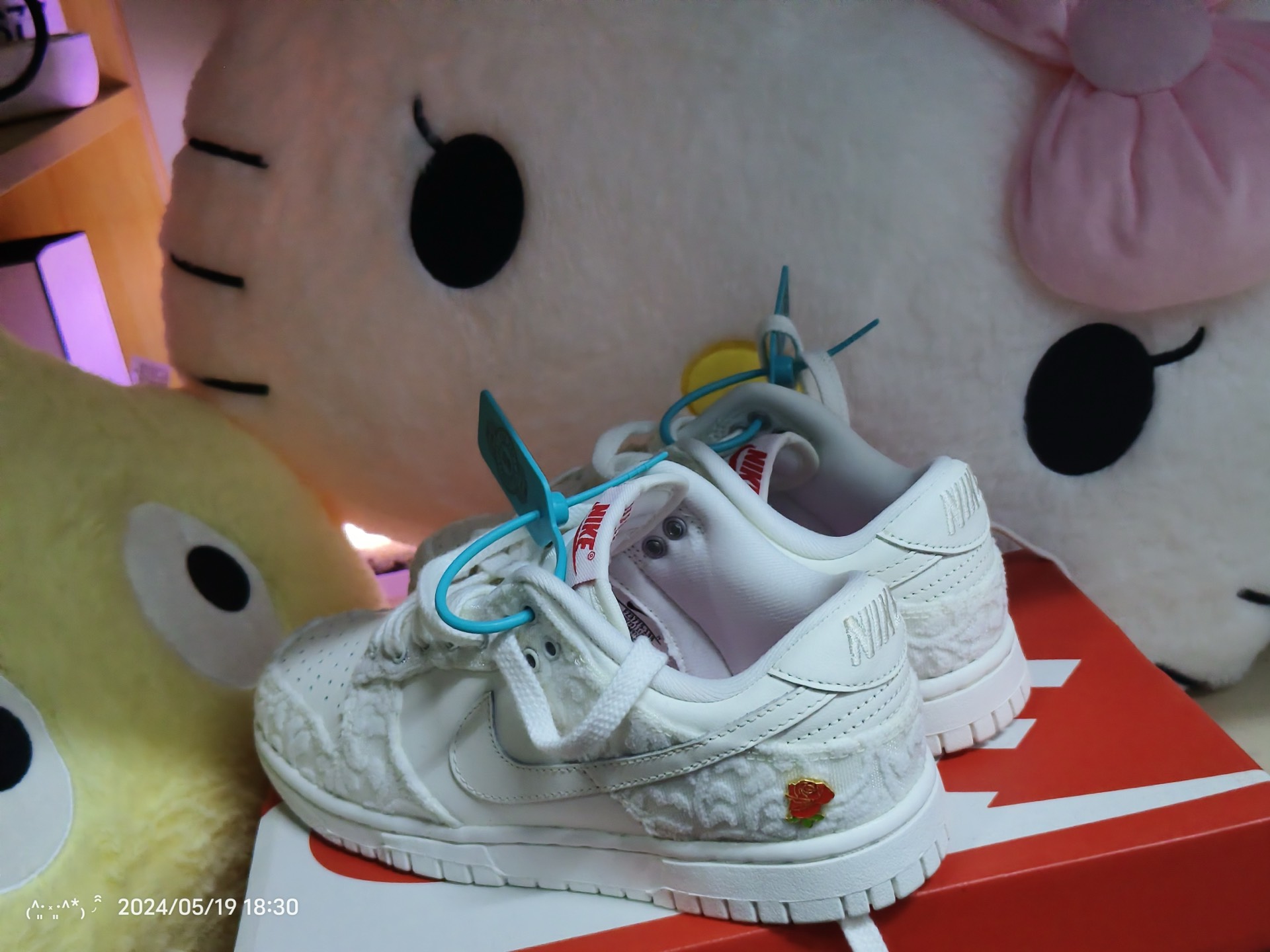 custom review-Nike Dunk Give HER Flowers Slip-Resistant Low Top Скейтборд Кроссовки Женские Белые