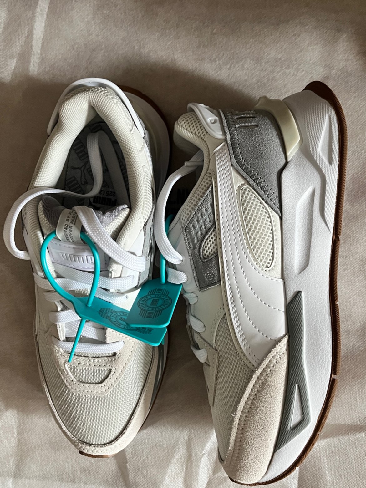 custom review-PUMA Mirage Sport Remi Low Топ Повседневный Унисекс Белый Серый