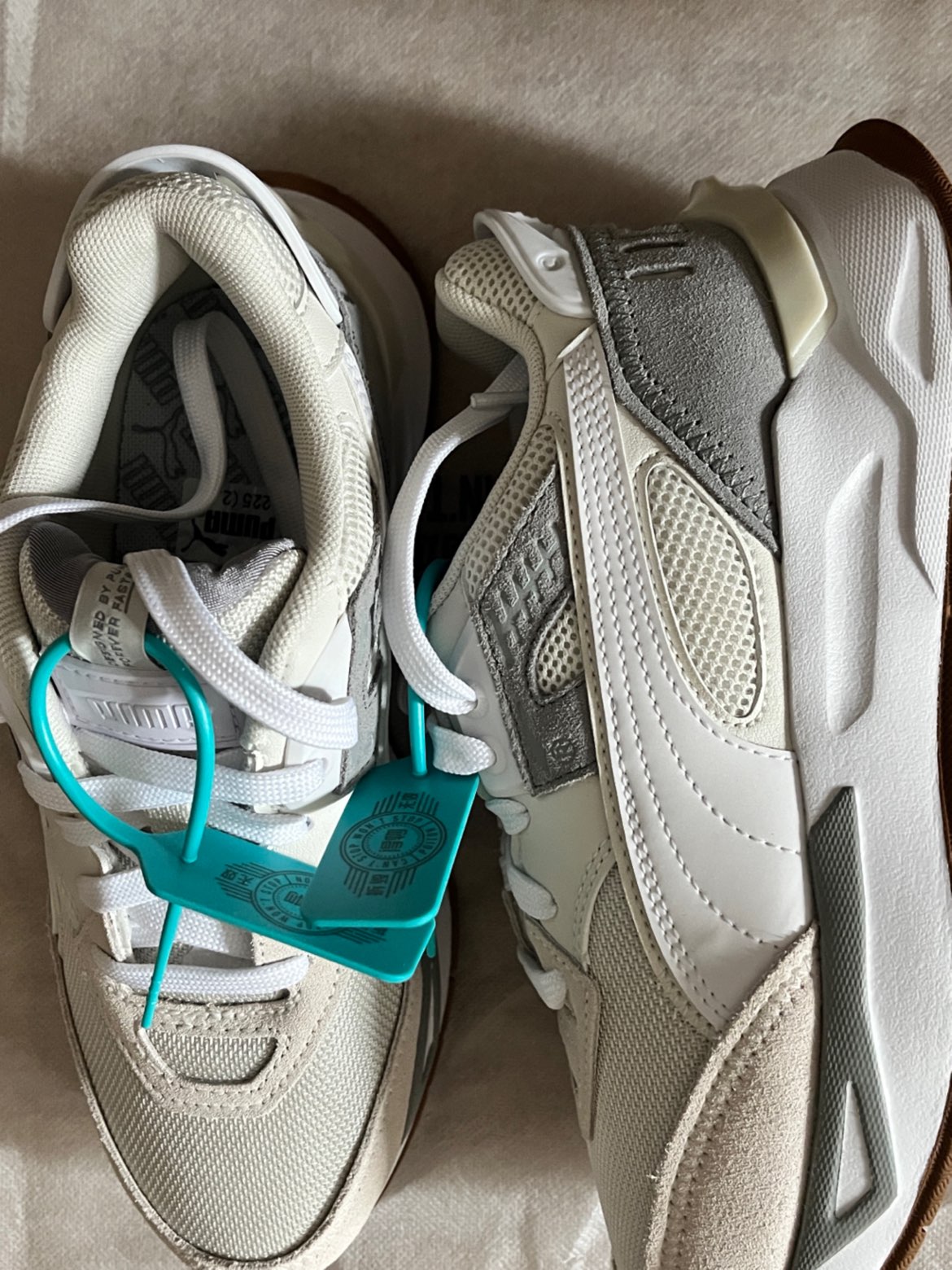 custom review-PUMA Mirage Sport Remi Low Топ Повседневный Унисекс Белый Серый