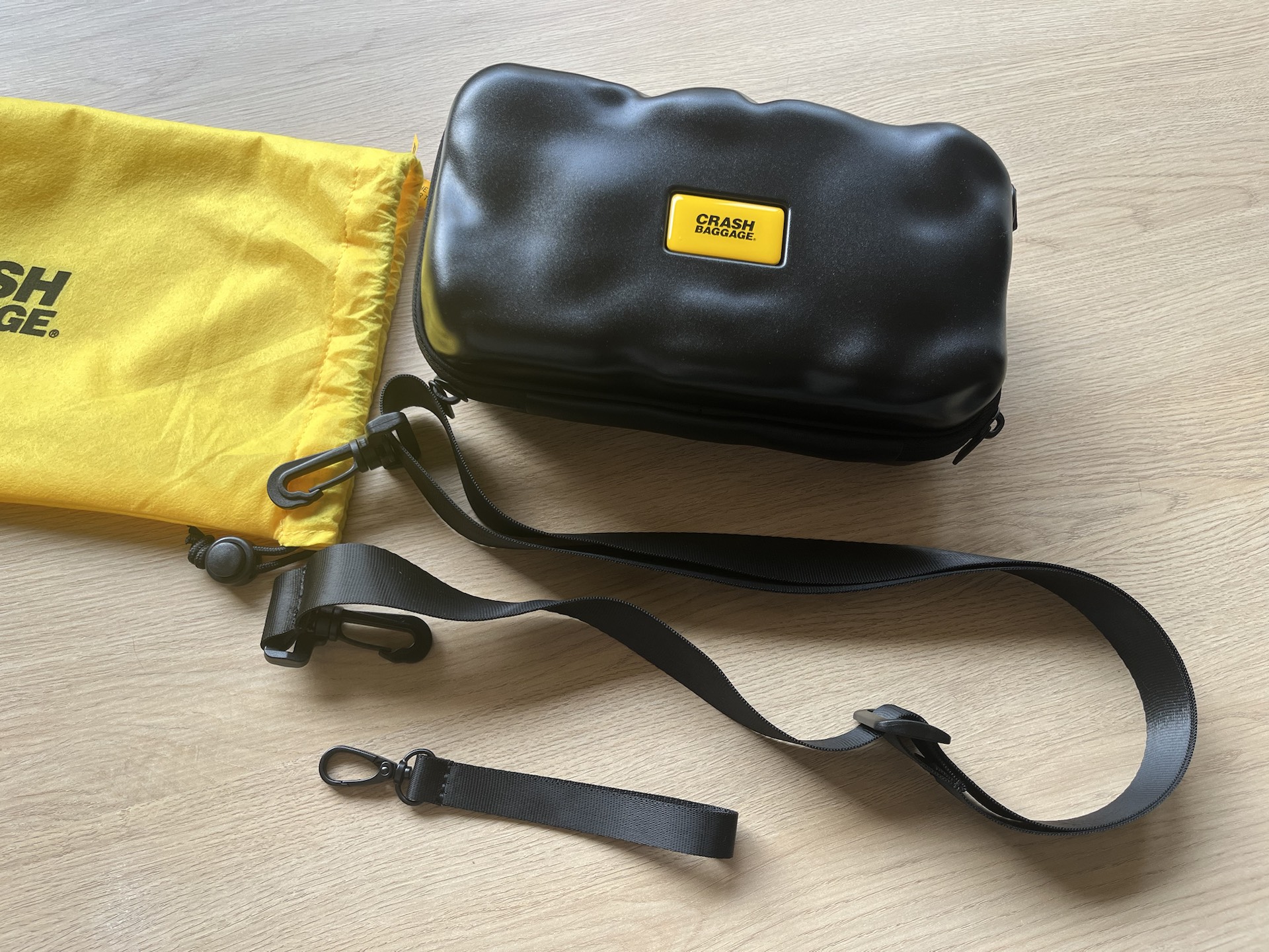 custom review-CrashBaggage ПК Сумка через плечо Маленькая Унисекс Серебристый Черный Желтый