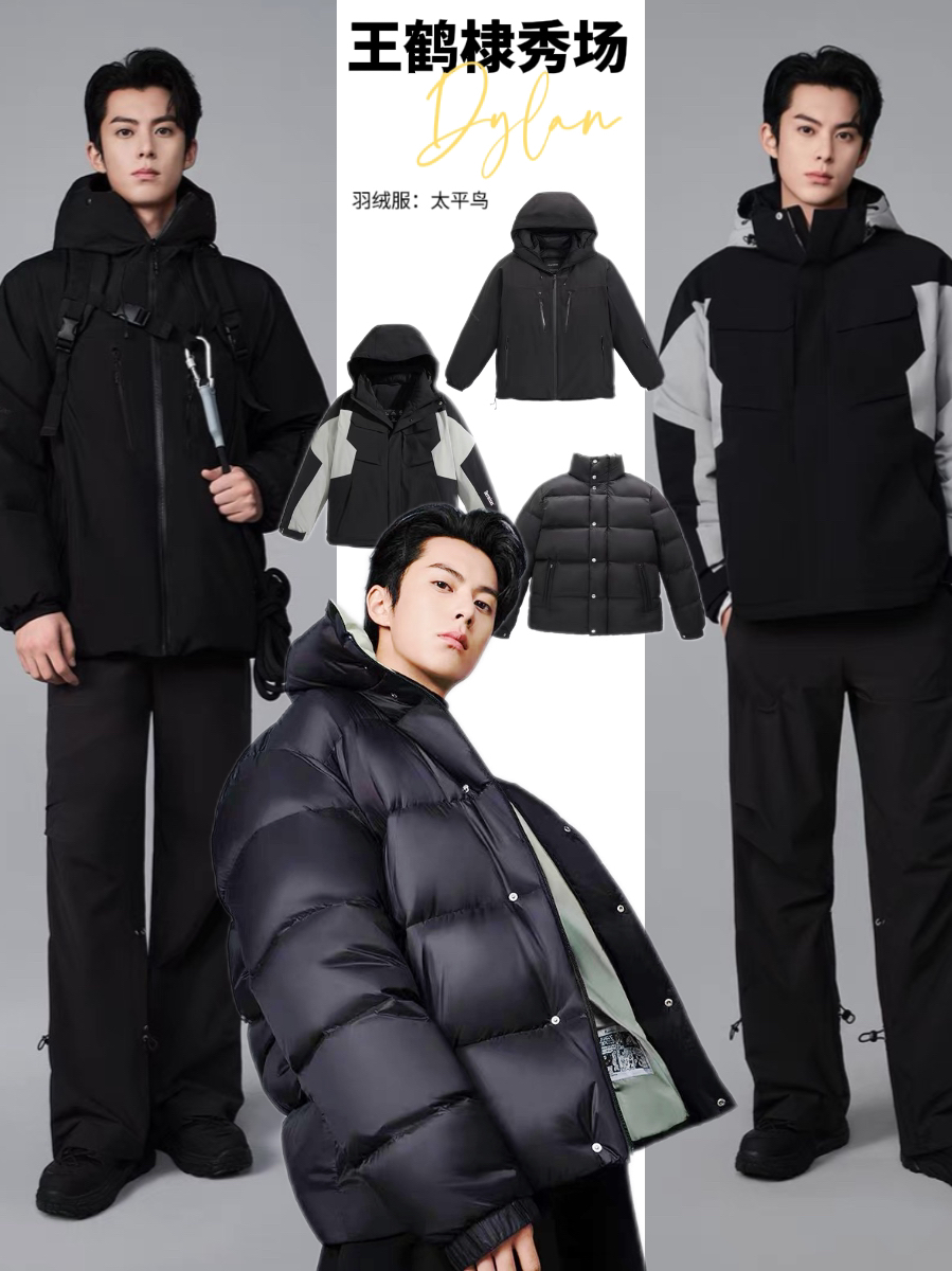 10.25王鹤棣掀起冬日羽绒服潮男时尚