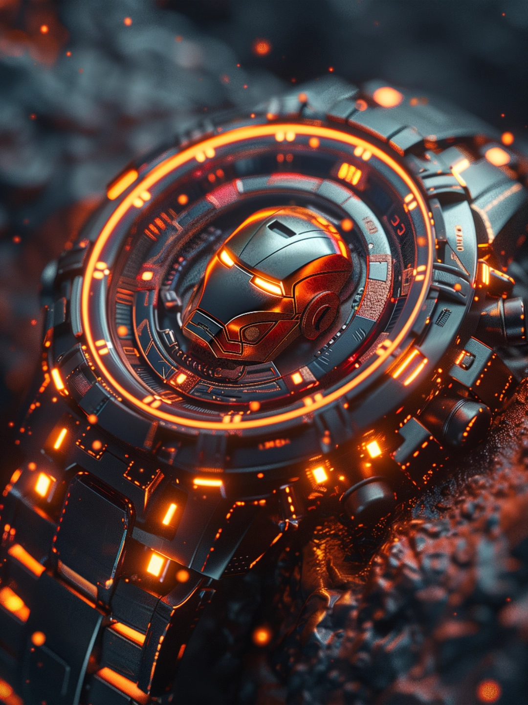 钢铁侠手表!听说是贾维斯同款的哟