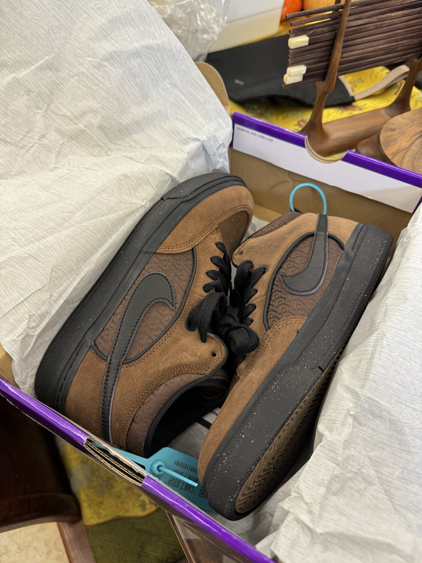 custom review-Nike SB React Leo 'Cacao Wow' Low Топ Скейтборд Кроссовки Унисекс Коричневый