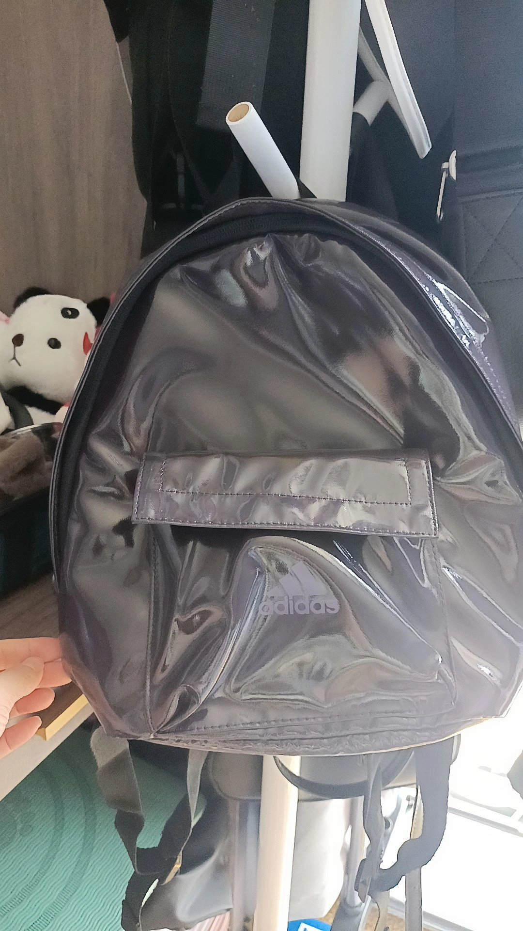 custom review-Adidas Полиэстер Рюкзак Стандартный (Standard) Унисекс Фиолетовый