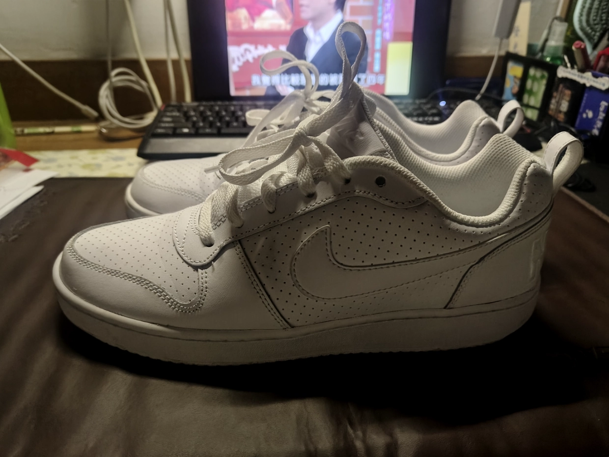 custom review-Nike Court Borough Low Triple White Slip Resistant Амортизация Устойчивость к истиранию Низкий Топ Скейтбординг Мужские