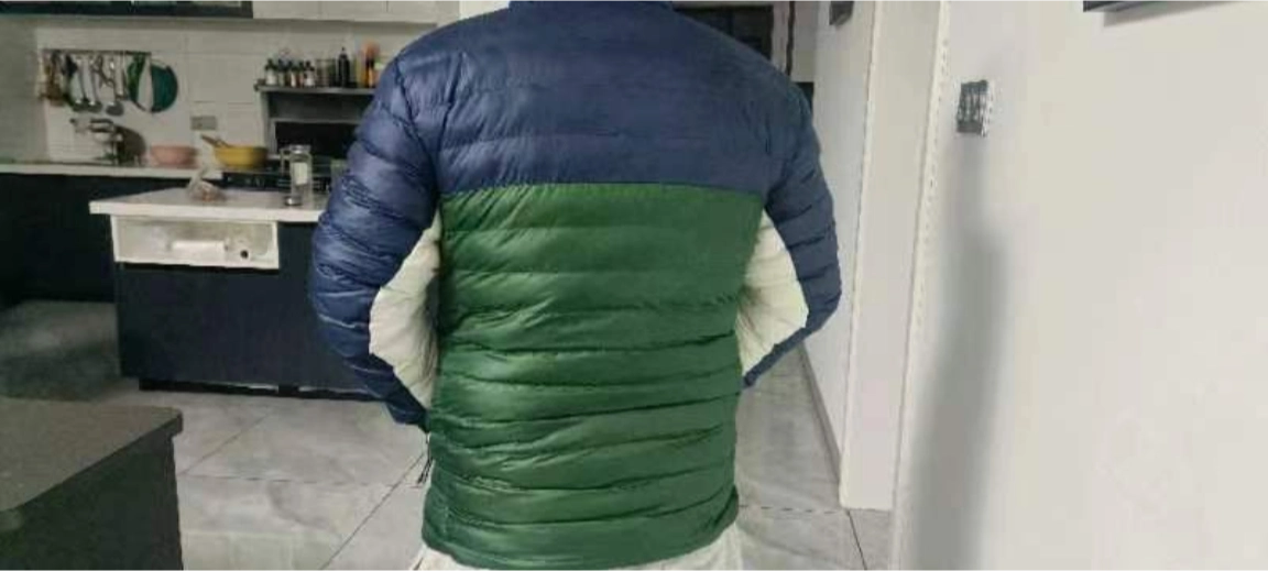 custom review-Nike Синий Зеленый Многоцветный Мужской Пуховик