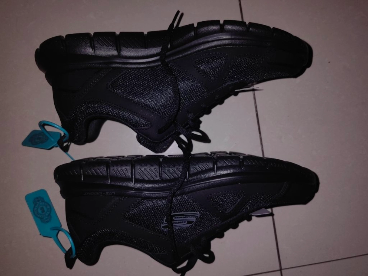 custom review-Skechers TRACK Low Топ Повседневная обувь Мужская Черная