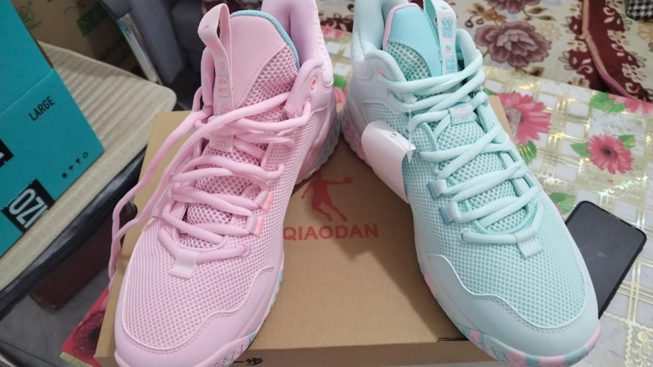 custom review-QIAODAN Kill Shot 1,0 Баскетбольные кроссовки Низкий Топ Вишневый Цветок Рябь Мужской